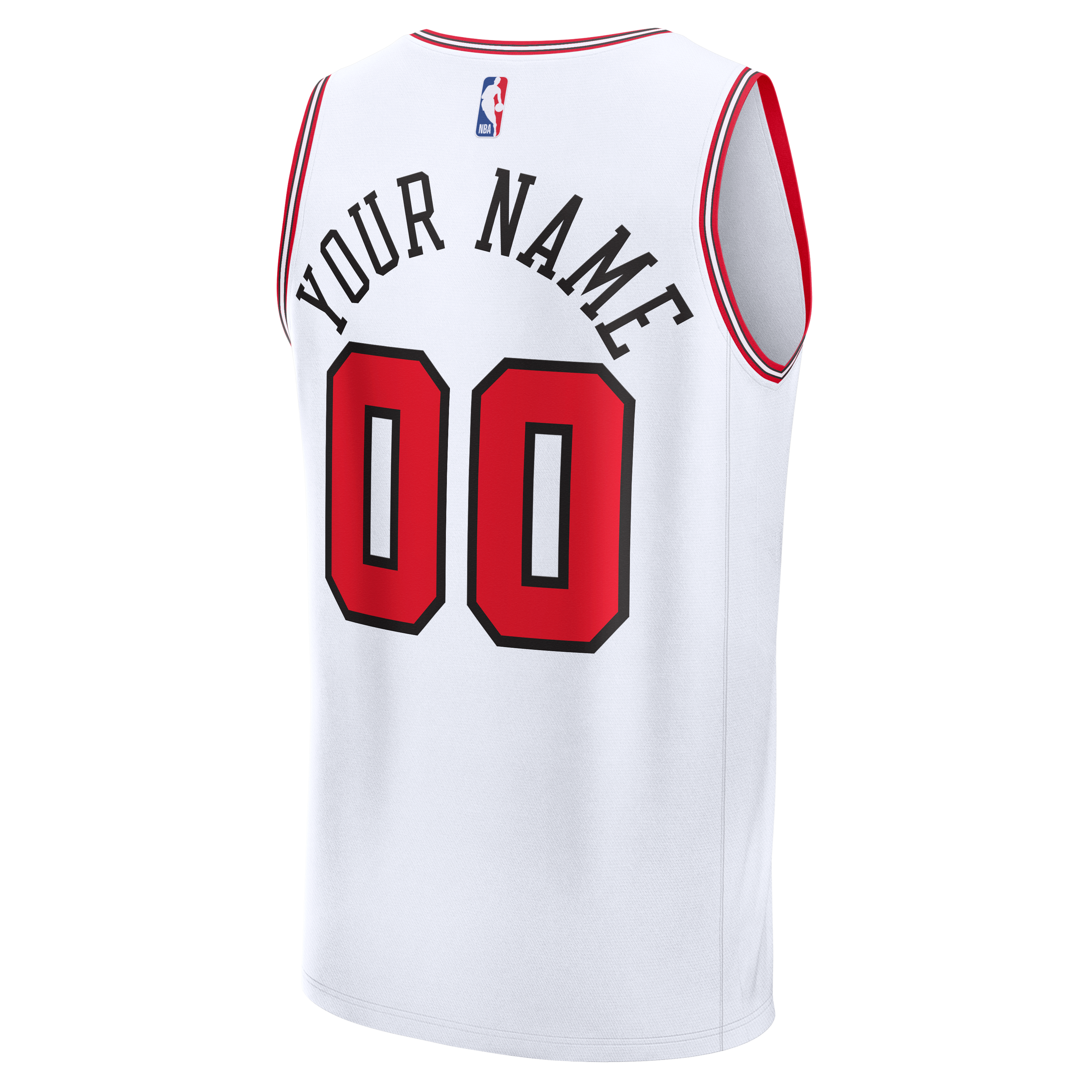 Chicago Bulls Custom Jersey White NBA Women Fan Wear Custom Number