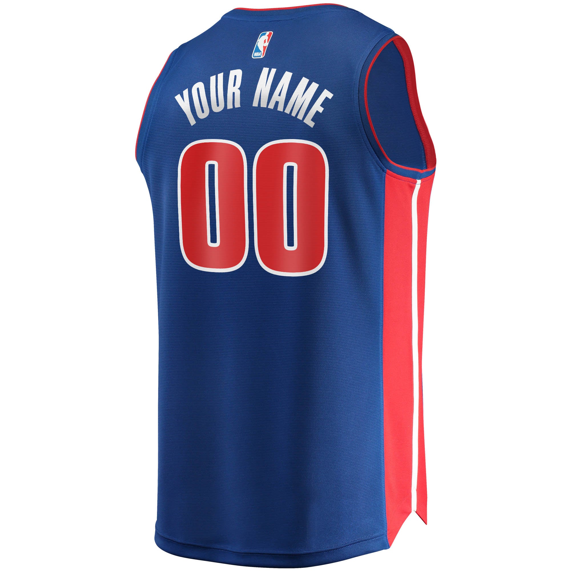 Detroit Pistons Fast Break Jersey Blue NBA Men Fan Wear Custom Number