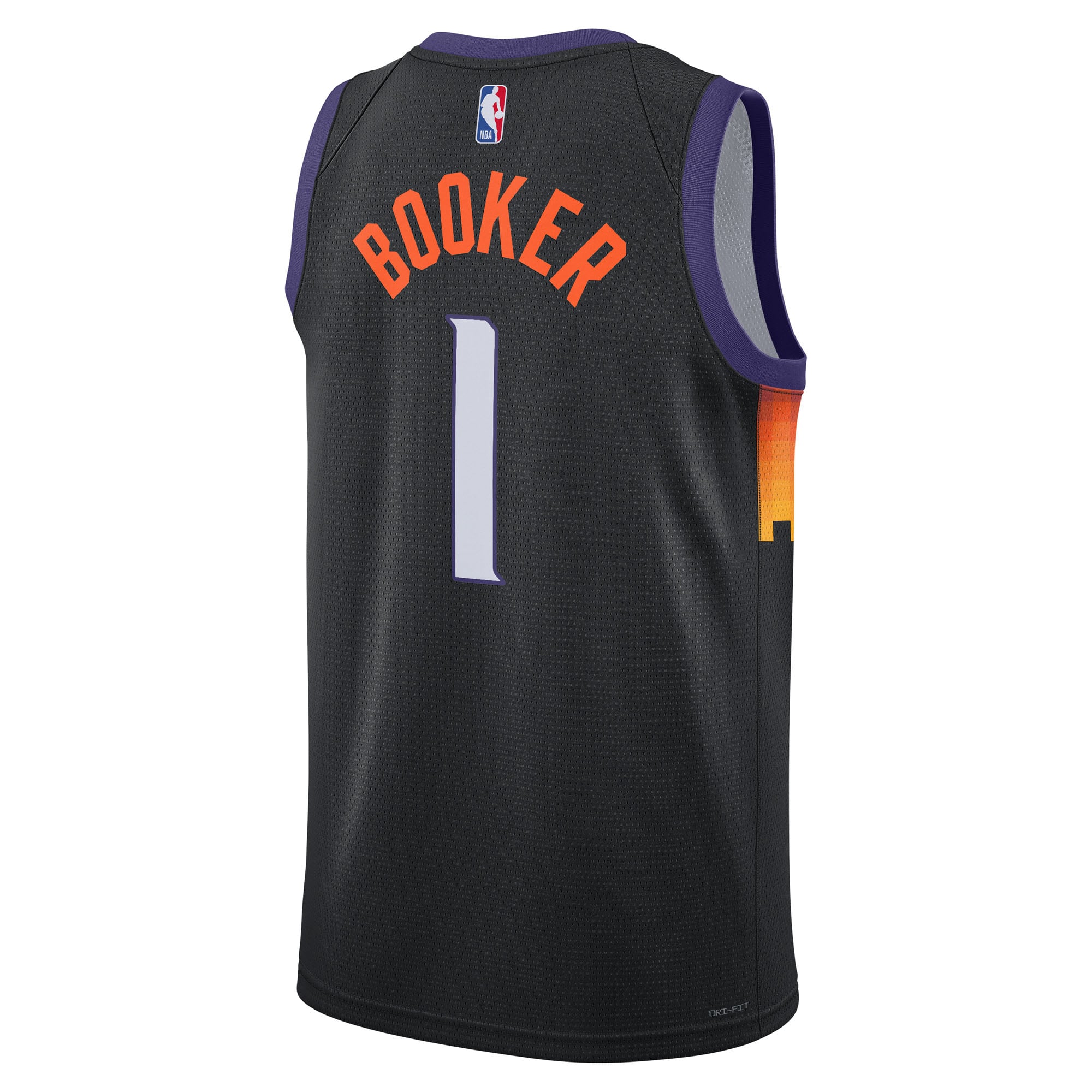 Devin Booker Phoenix Suns City Edition Jersey Black NBA Youth Fan Wear Devin Booker