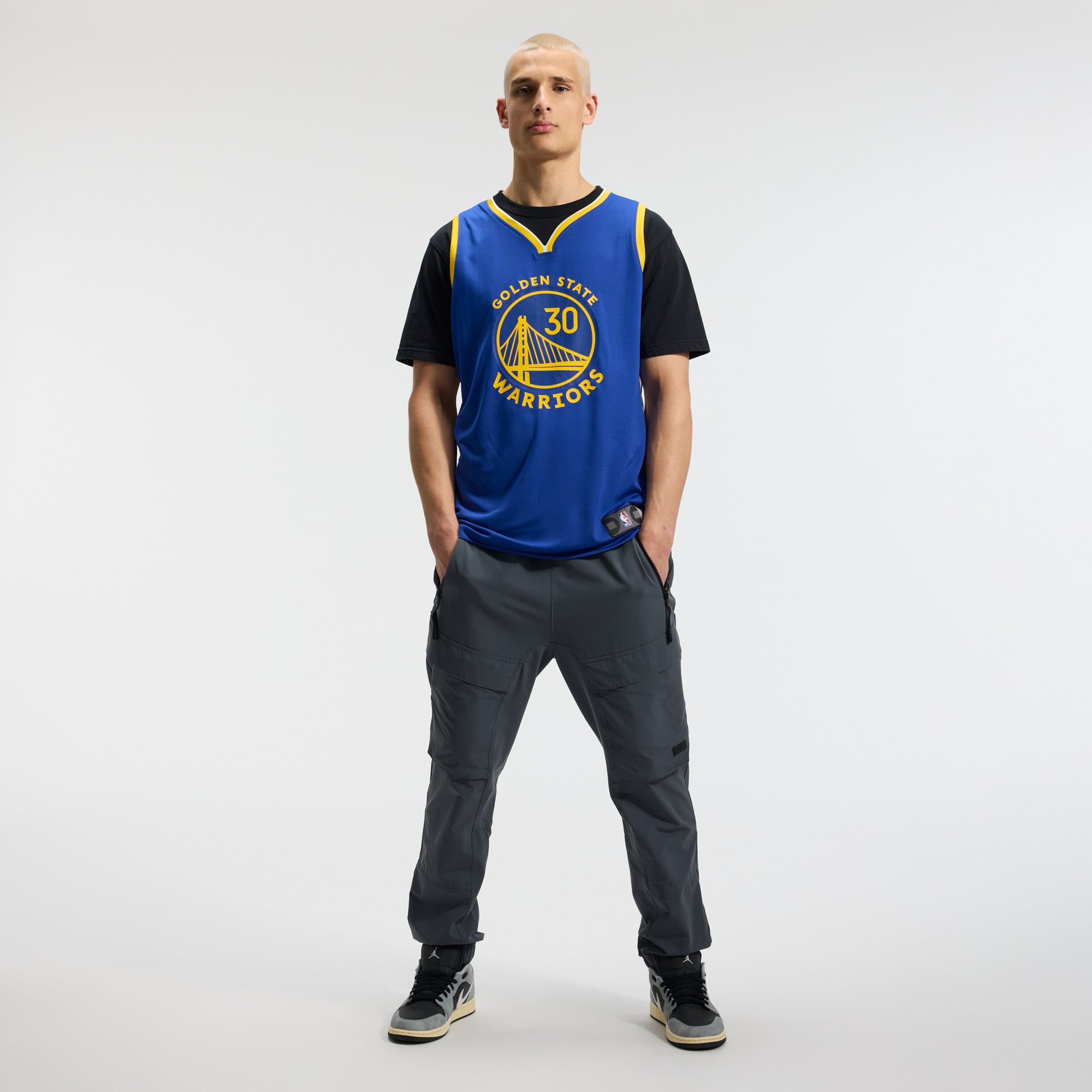 Golden State Warriors Fast Break Jersey Royal NBA Women Fan Wear