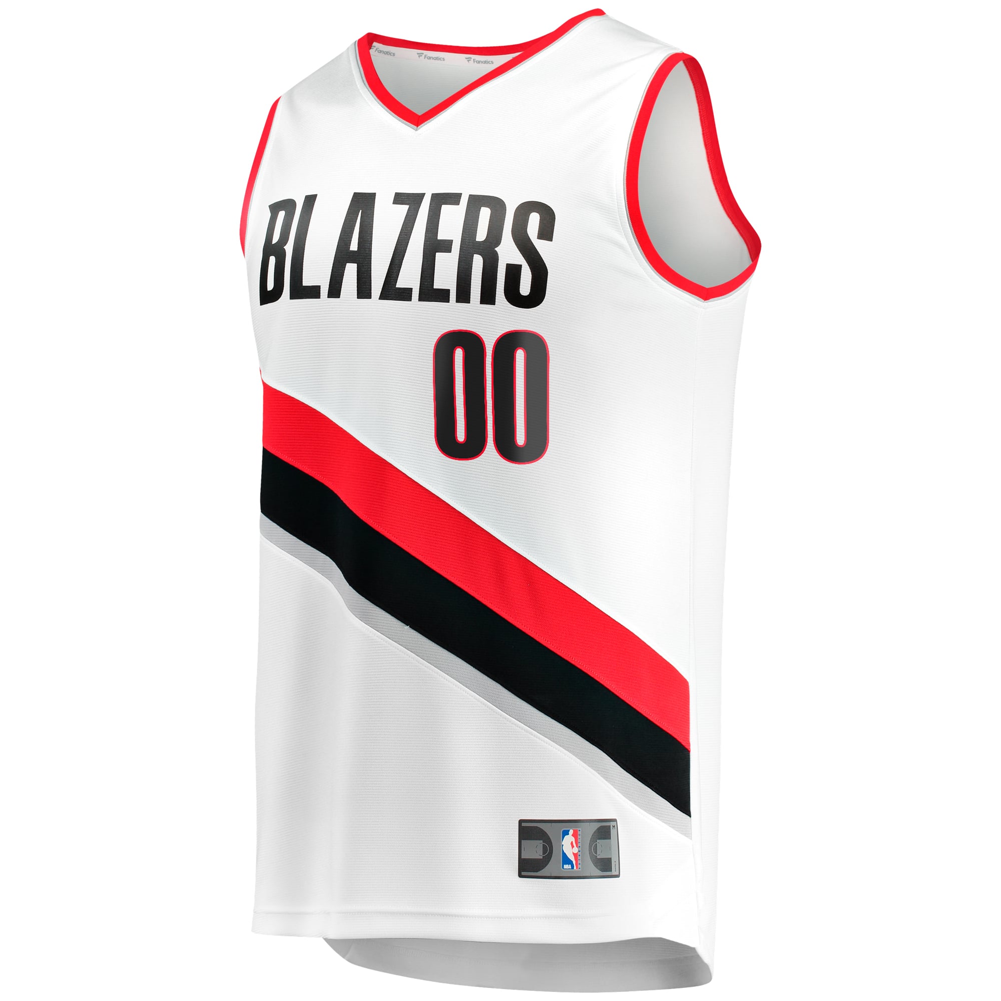 Portland Trail Blazers Fast Break Jersey White NBA Men Fan Wear Custom Number