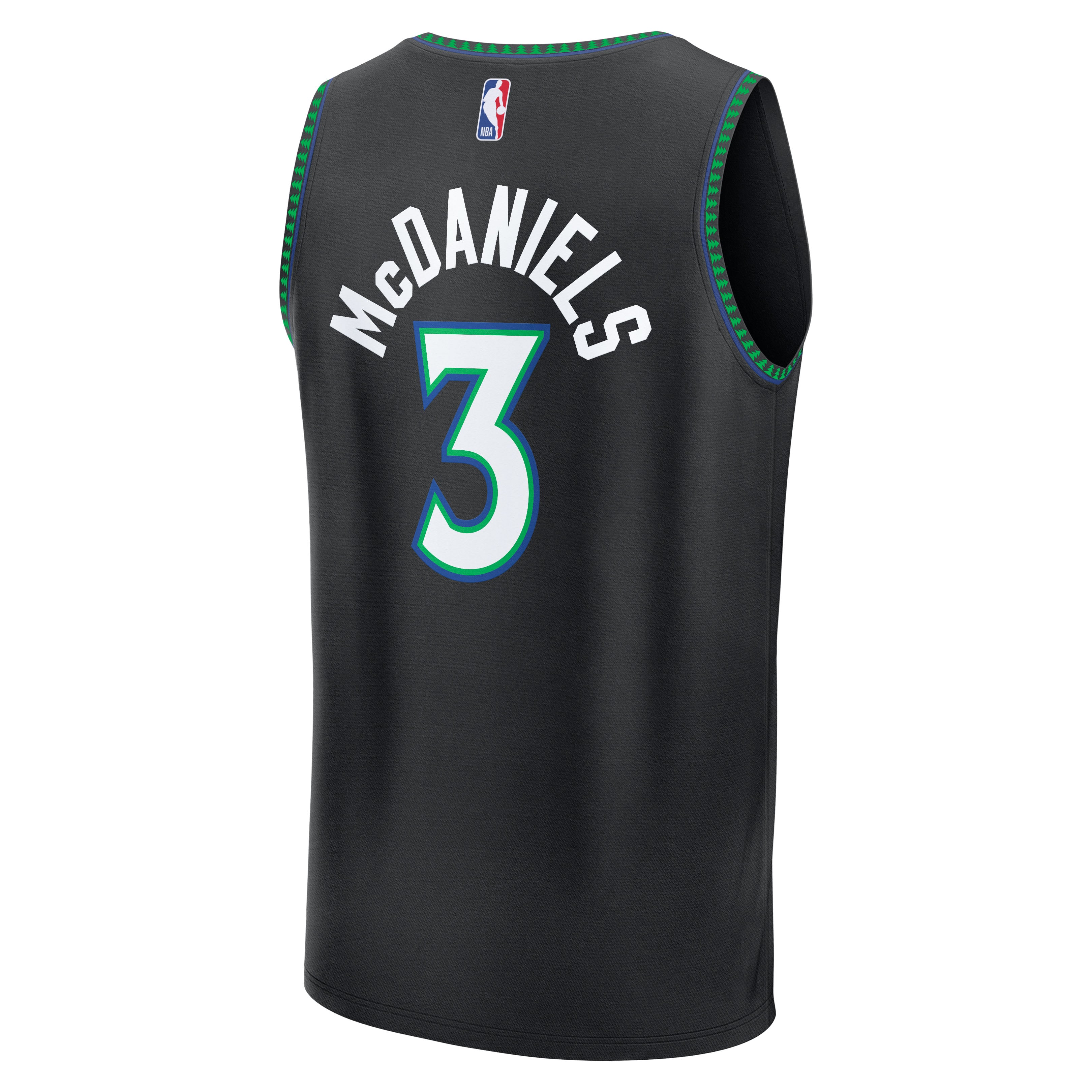 Jaden McDaniels Minnesota Timberwolves Jersey Black NBA Youth Fan Wear