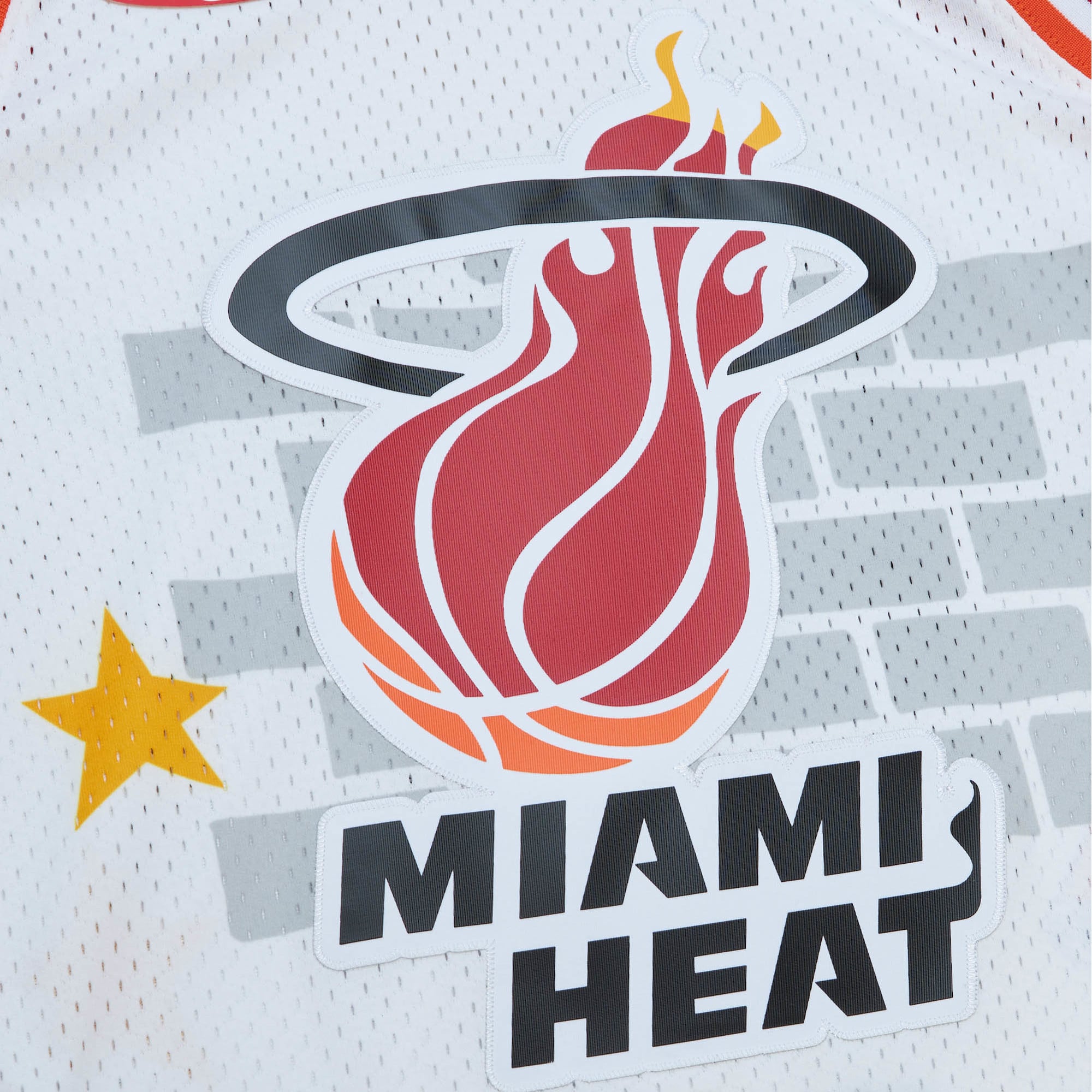 Tats Cru Miami Heat Hardwood Classics Jersey White NBA Men Fan Wear
