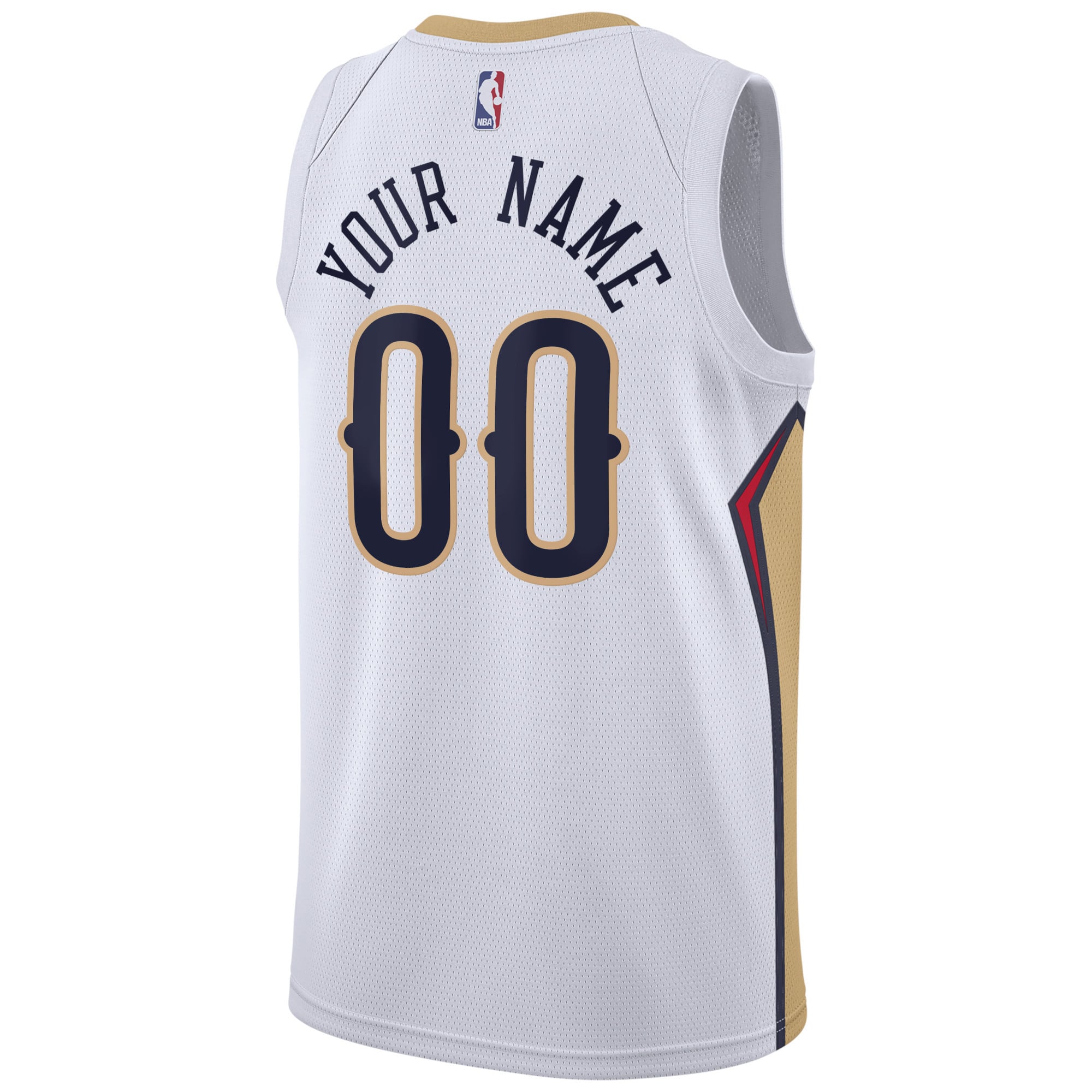 New Orleans Pelicans Jersey White NBA Men Fan Wear