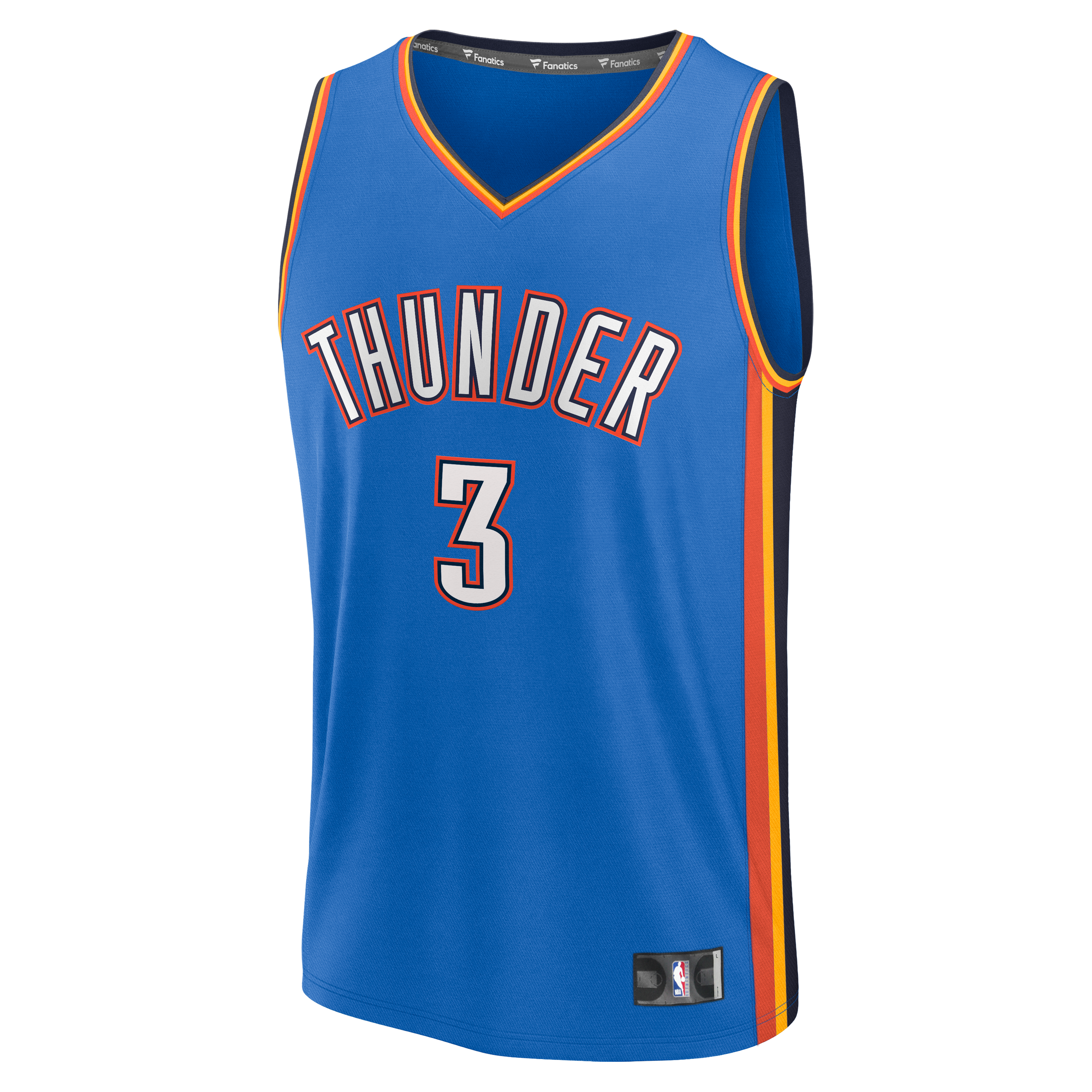 Jared McCain Oklahoma City Thunder Fast Break Jersey Blue NBA Women Fan Wear Jared McCain