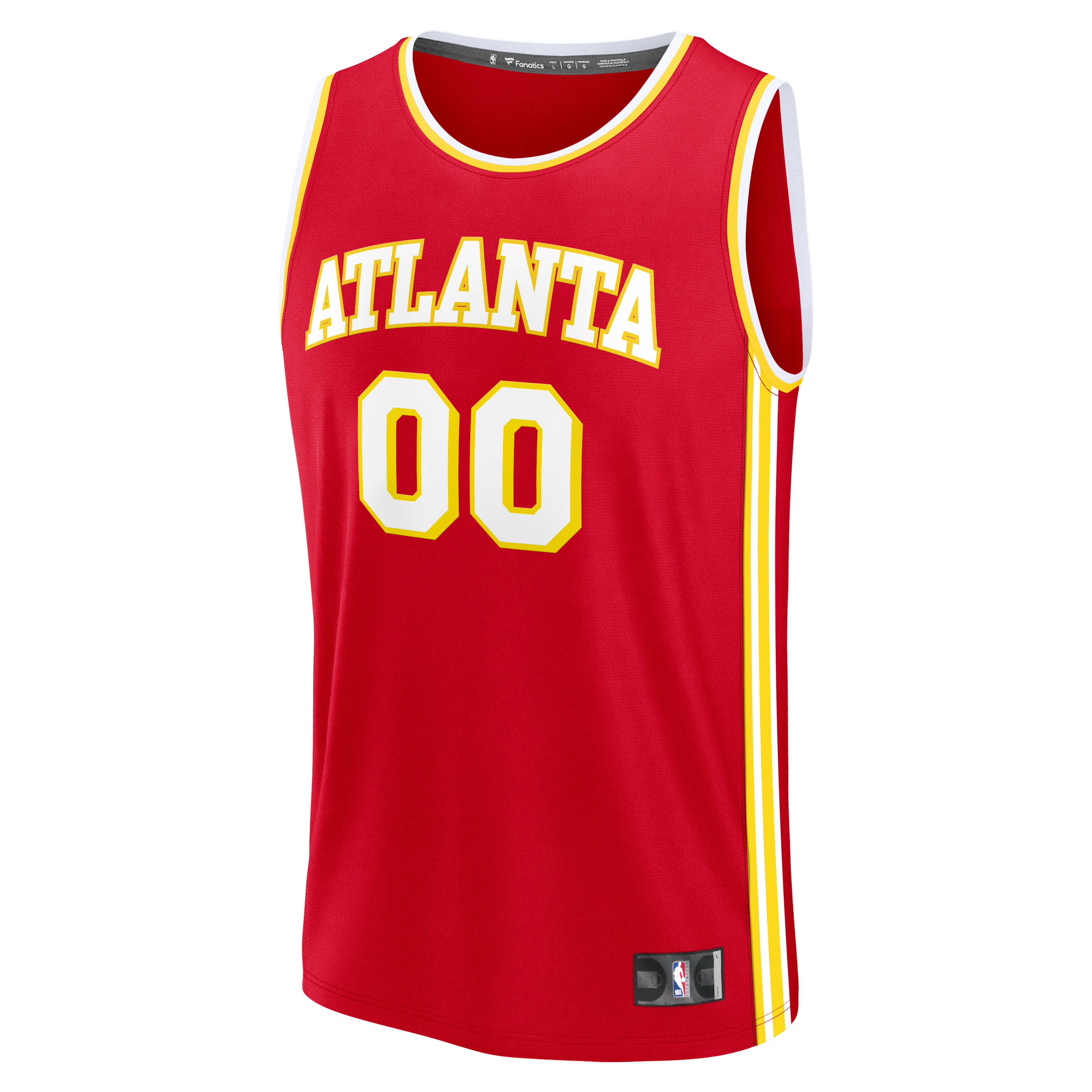 Atlanta Hawks Icon Edition Jersey Red NBA Men Fan Wear Custom Number