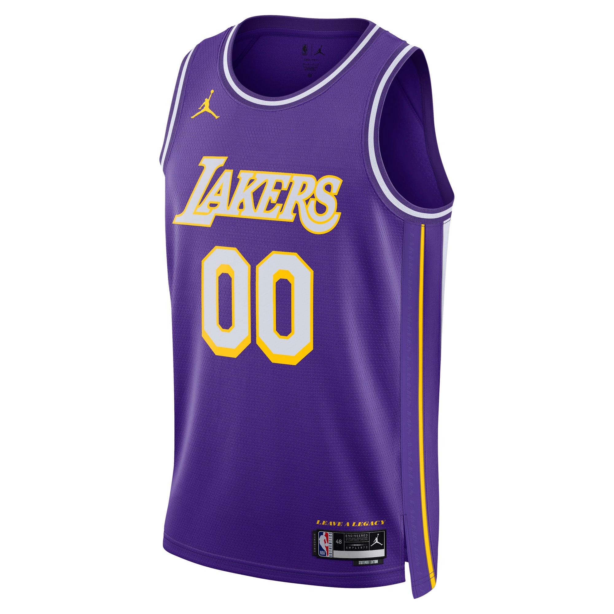 Los Angeles Lakers Statement Edition Jersey Purple NBA Women Fan Wear Custom Number