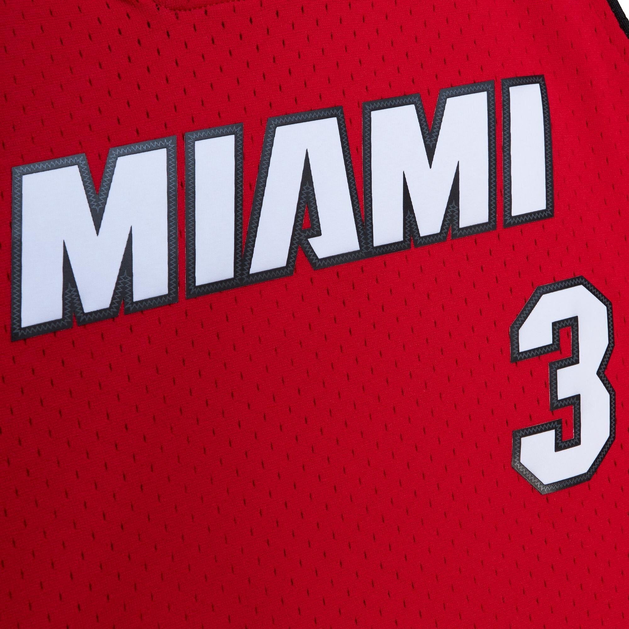 Dwyane Wade Miami Heat Jersey Red NBA Men Fan Wear