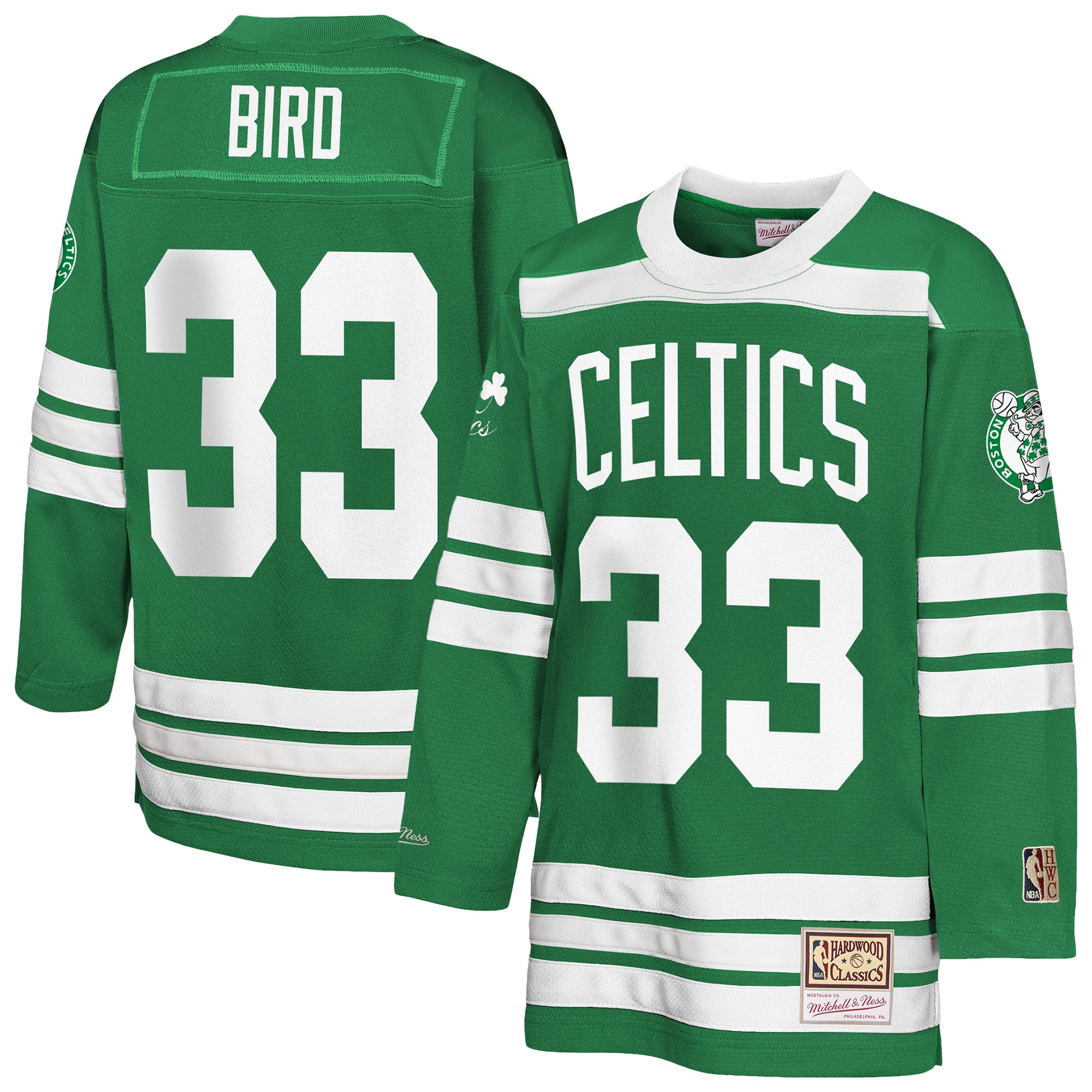 Larry Bird Boston Celtics Jersey Kelly Green NBA Youth Fan Wear