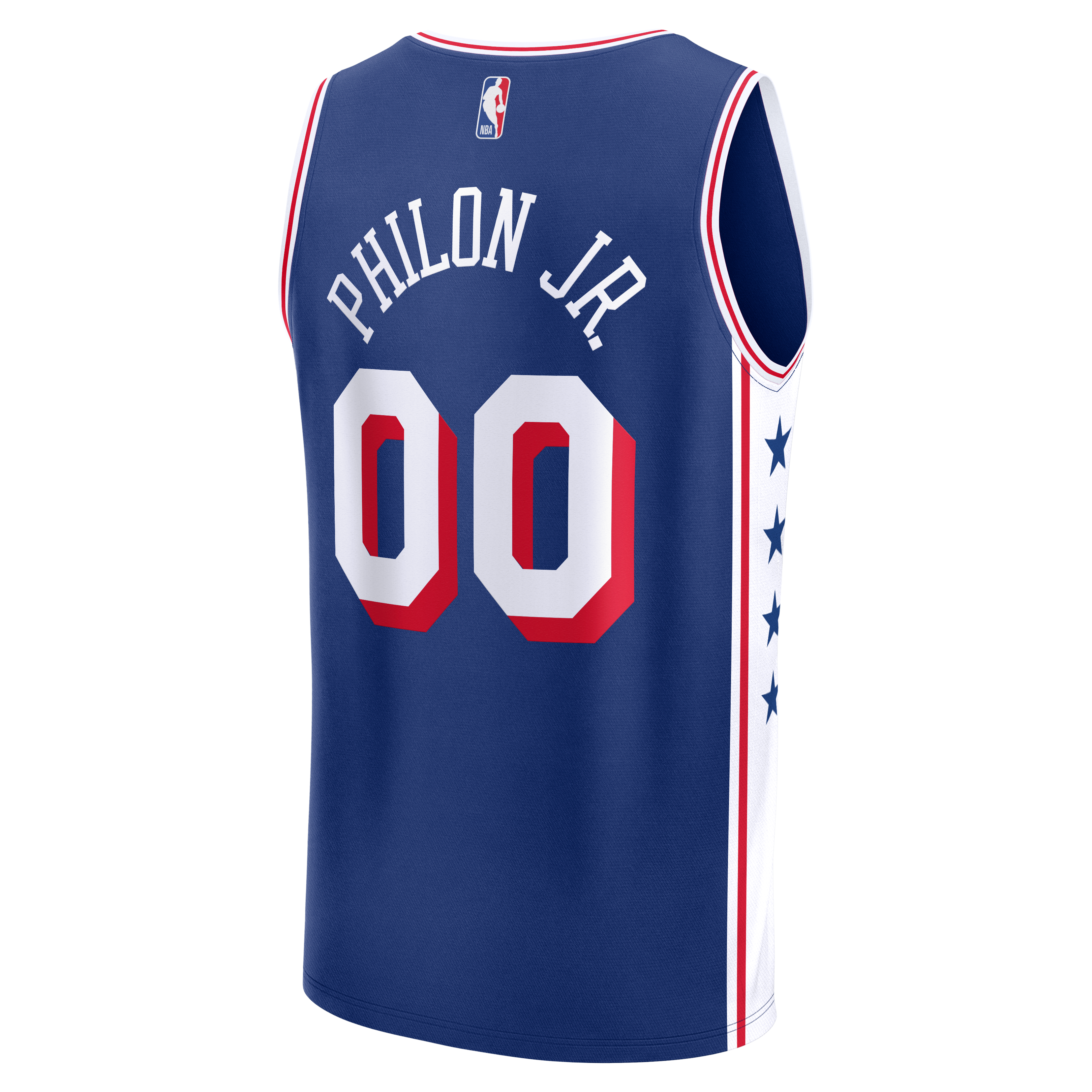 Philadelphia 76ers Jersey Royal NBA Men Fan Wear