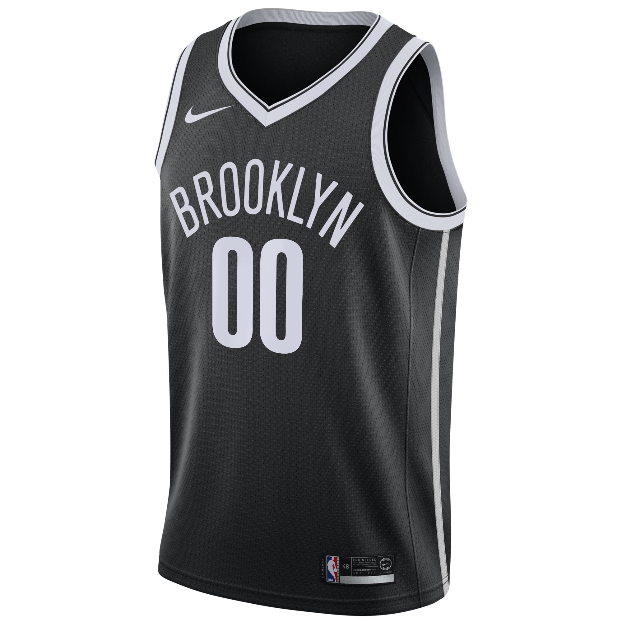 Brooklyn Nets Jersey Black NBA Men Fan Wear