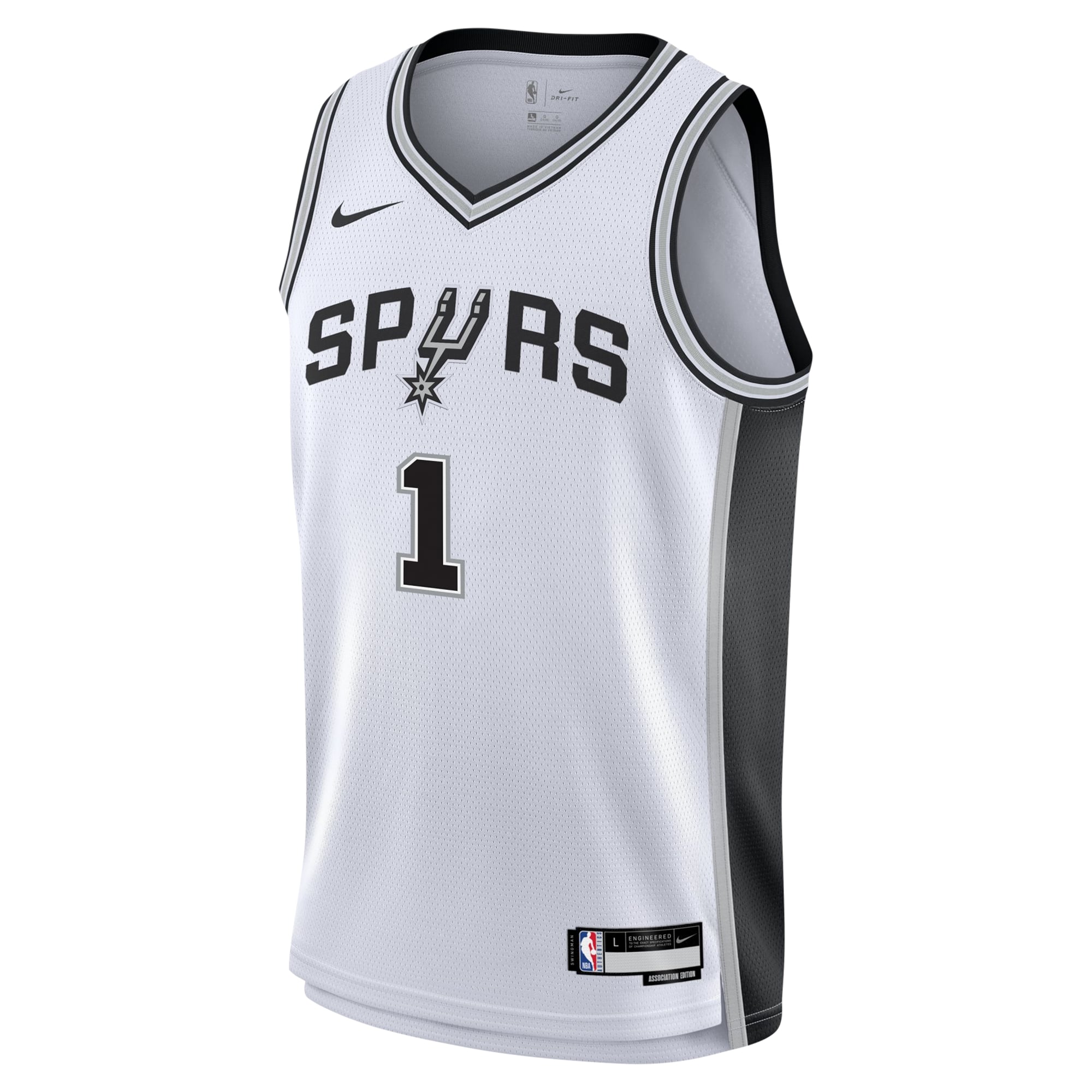 Victor Wembanyama San Antonio Spurs Swingman Jersey White NBA Youth Fan Wear Victor Wembanyama