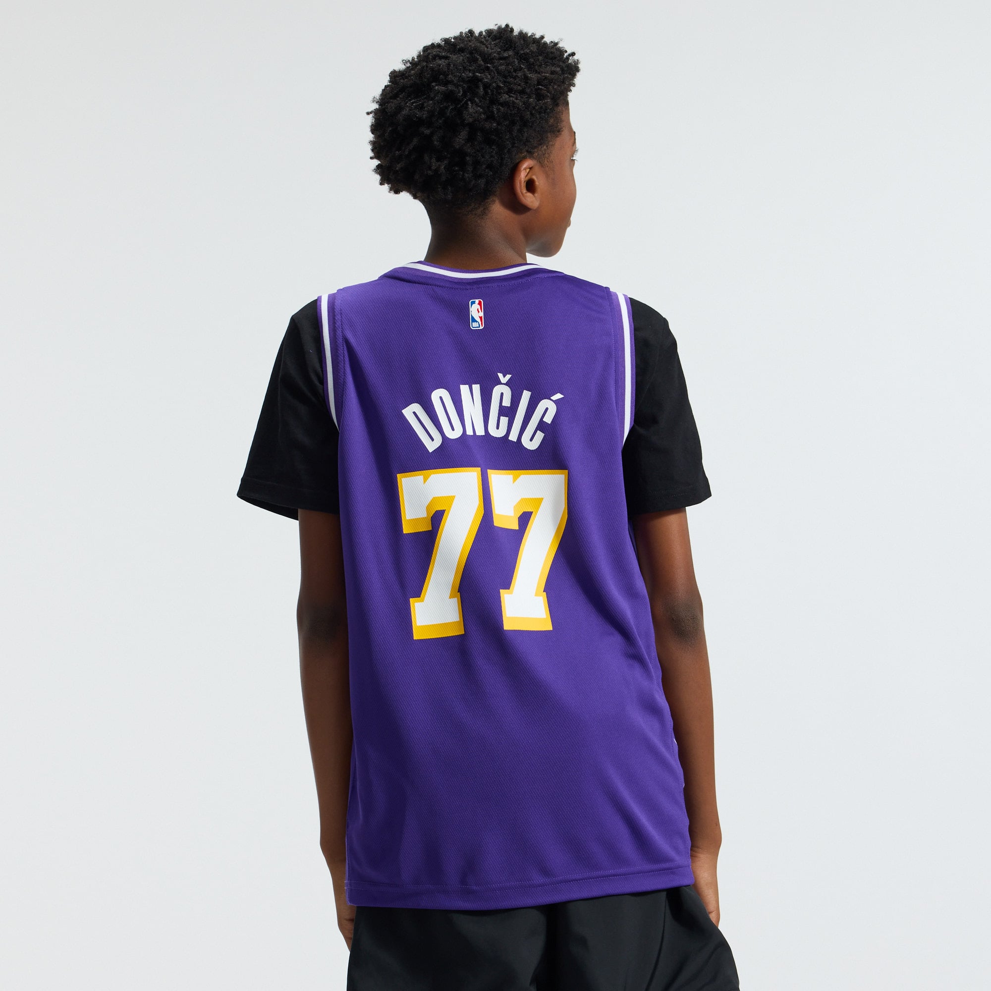 Los Angeles Lakers Statement Edition Jersey Purple NBA Youth Fan Wear Custom Number