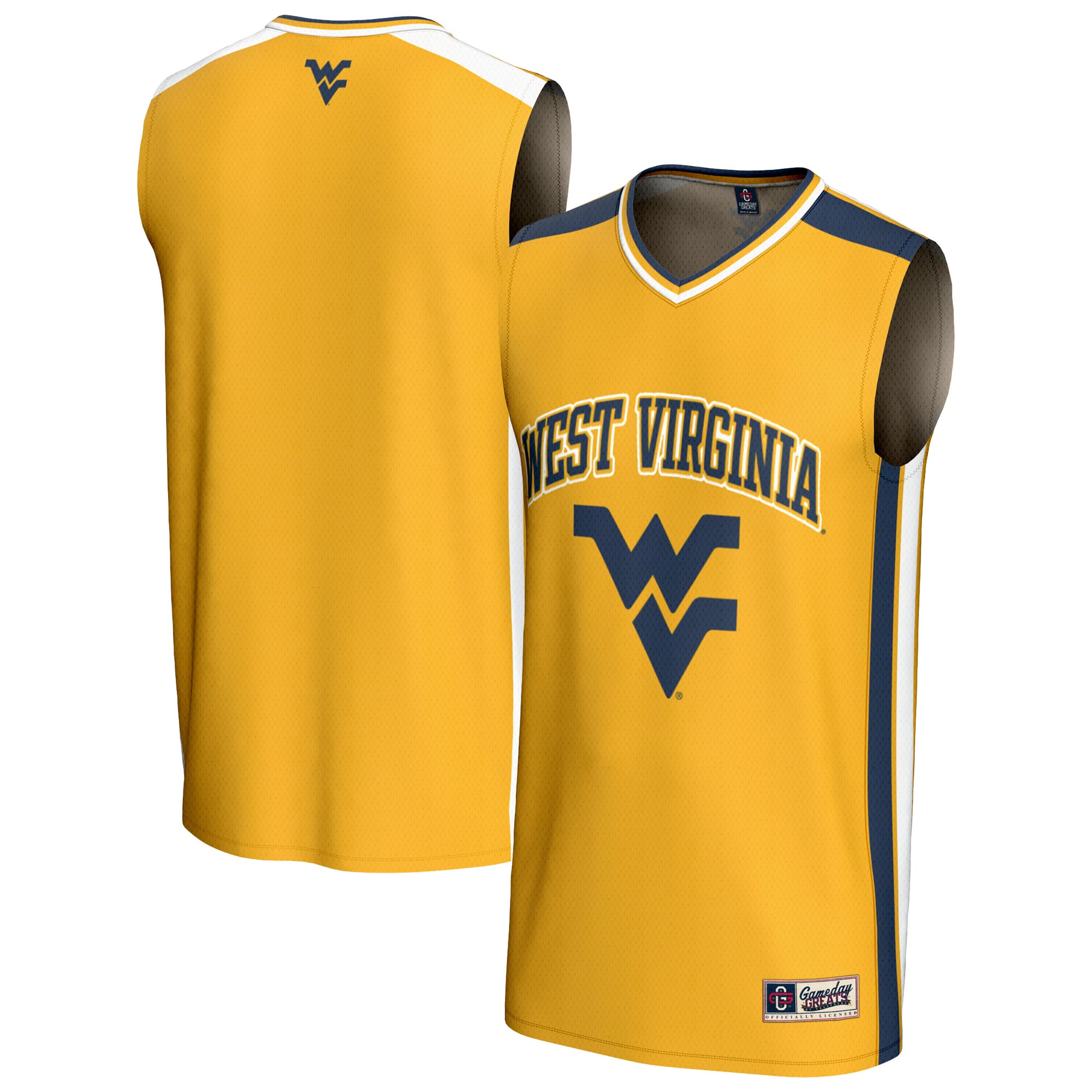 West Virginia Mountaineers NBA Jersey Gold NBA Youth Fan Wear West Virginia Mountaineers
