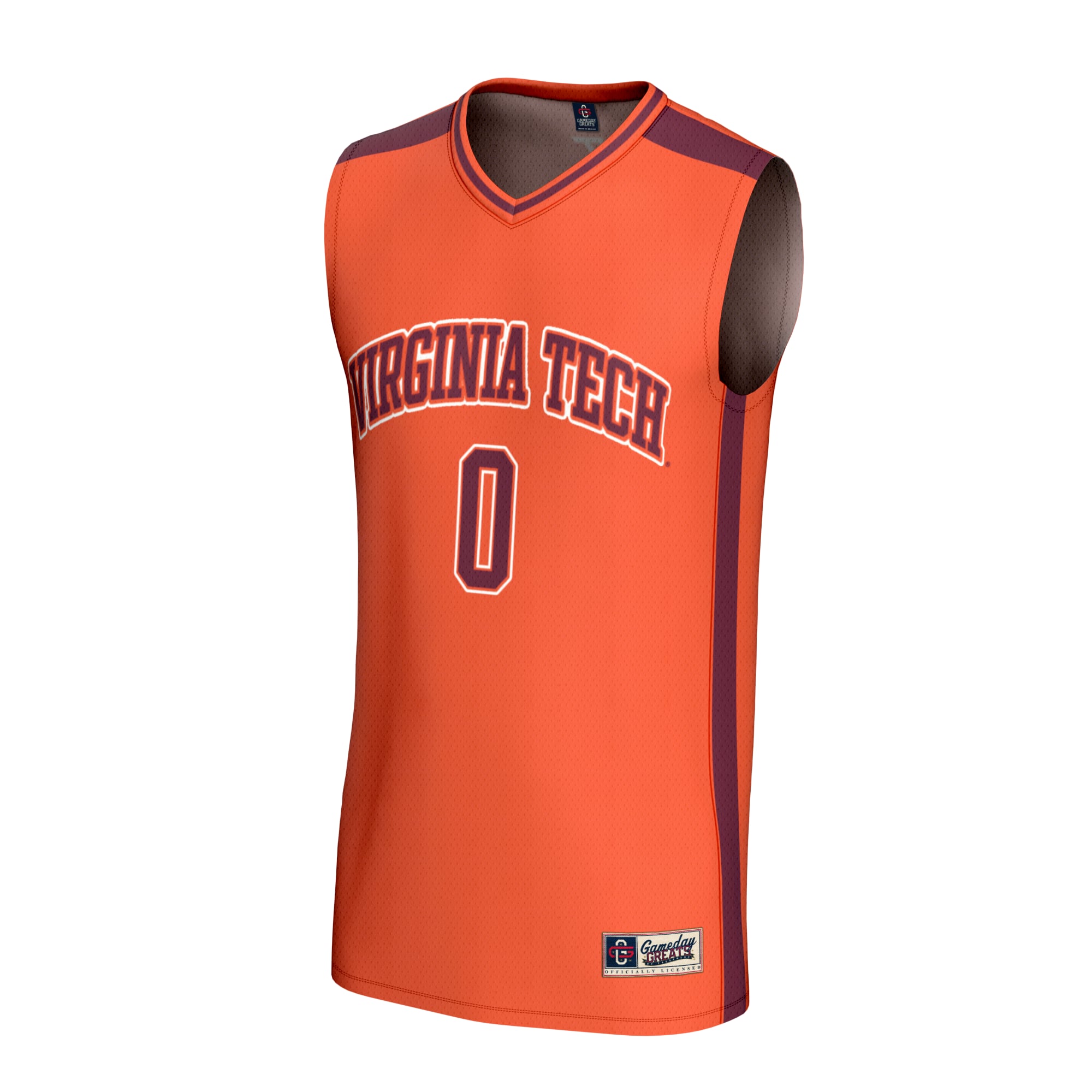 Virginia Hokies Collegiate NBA Jersey Orange NBA Women Fan Wear Virginia Hokies Collegiate