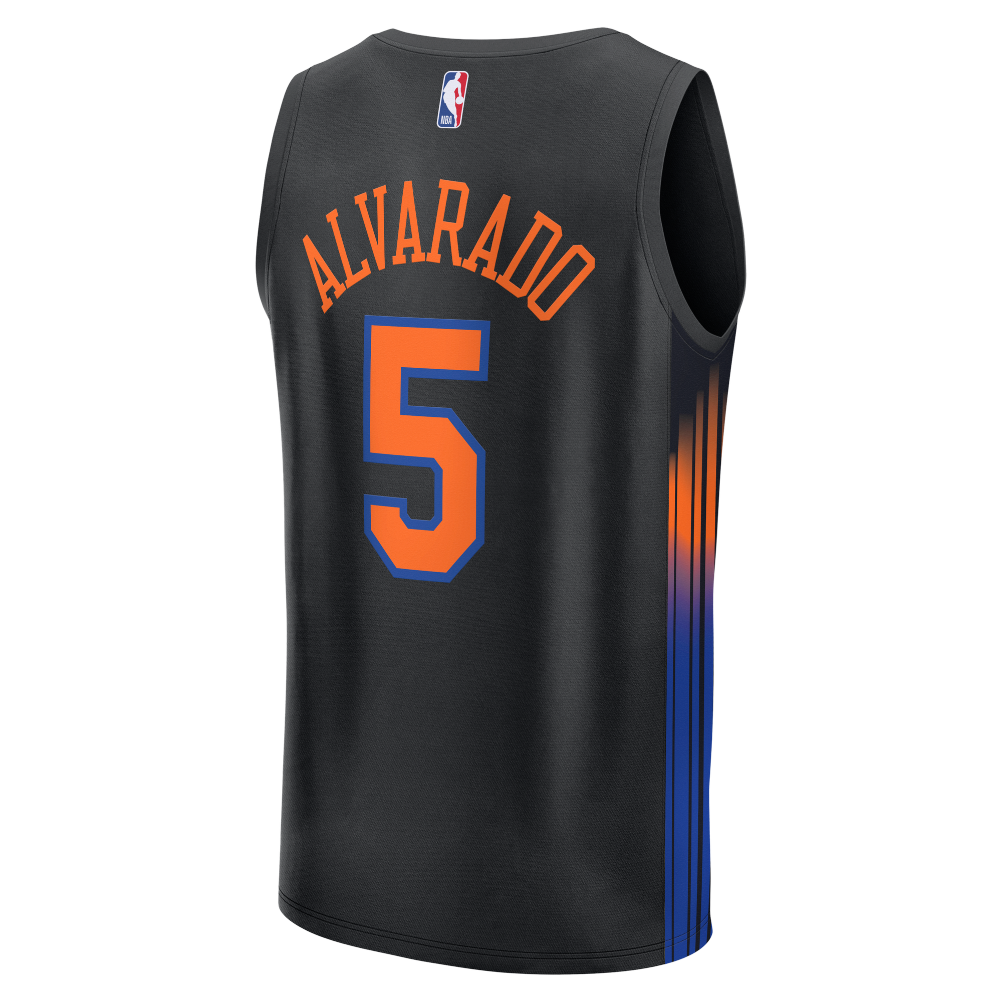 Jose Alvarado New York Knicks Statement Edition Jersey Black NBA Men Fan Wear