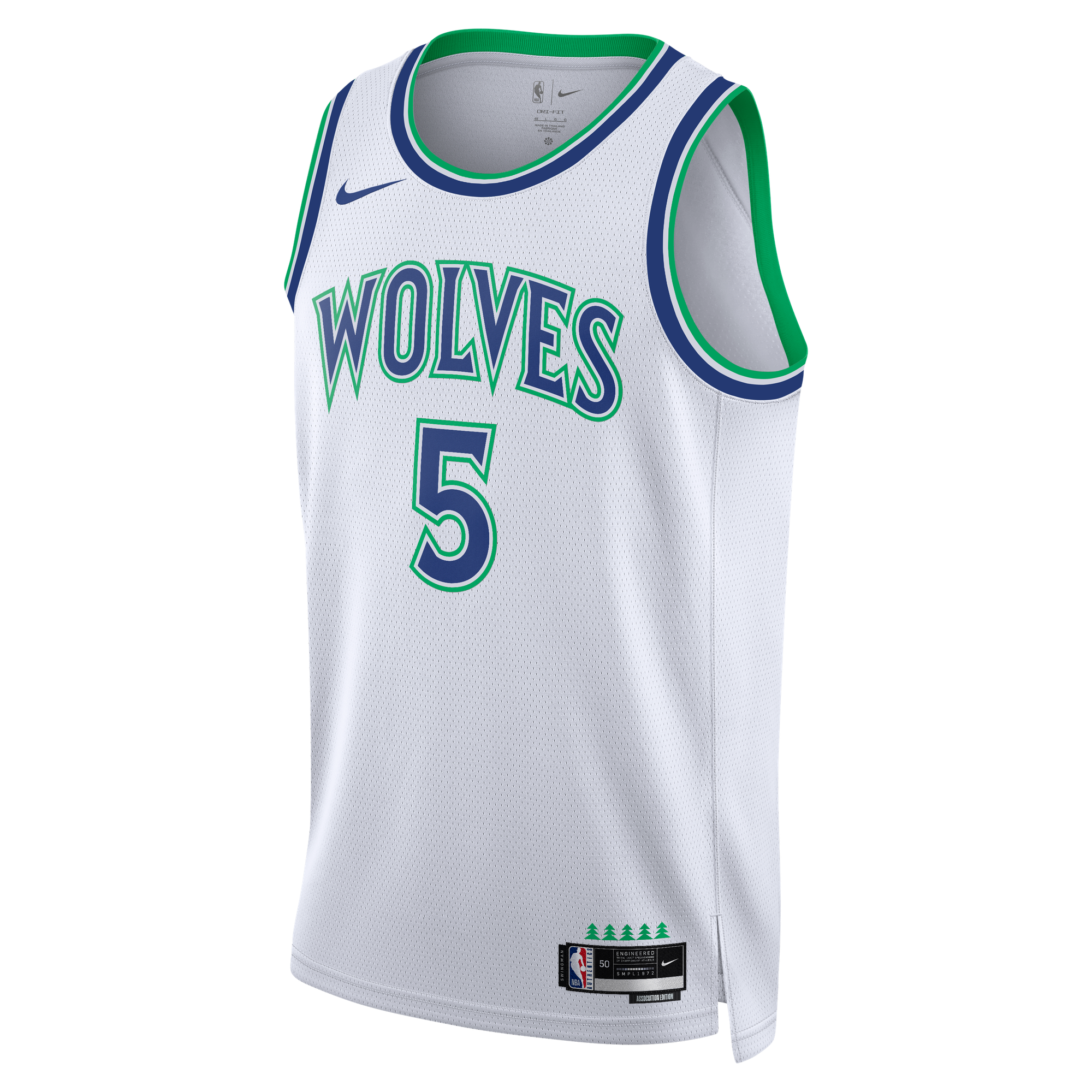 Anthony Edwards Minnesota Timberwolves Association Edition Jersey White NBA Women Fan Wear Anthony Edwards