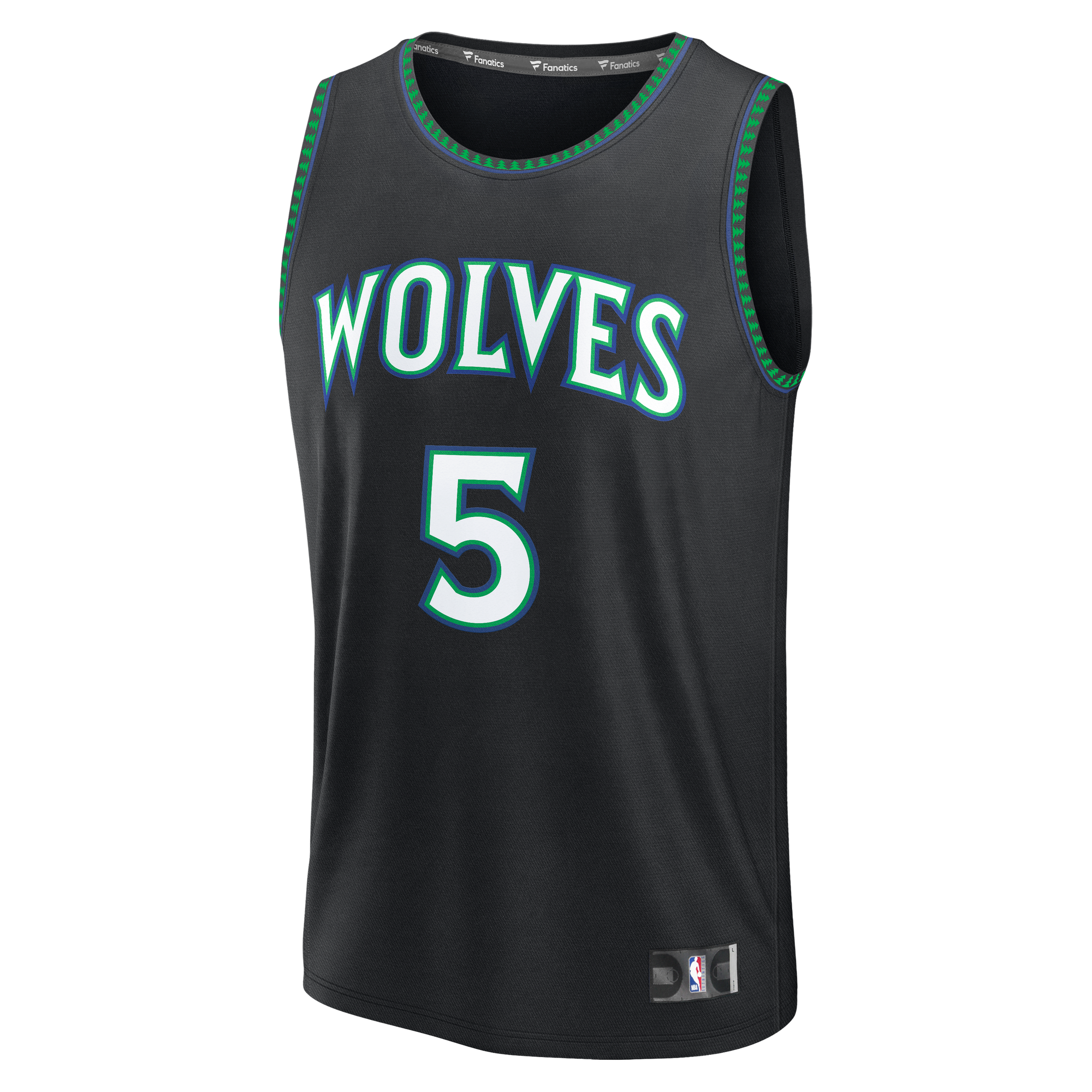 Anthony Edwards Minnesota Timberwolves Fast Break Jersey Black NBA Men Fan Wear