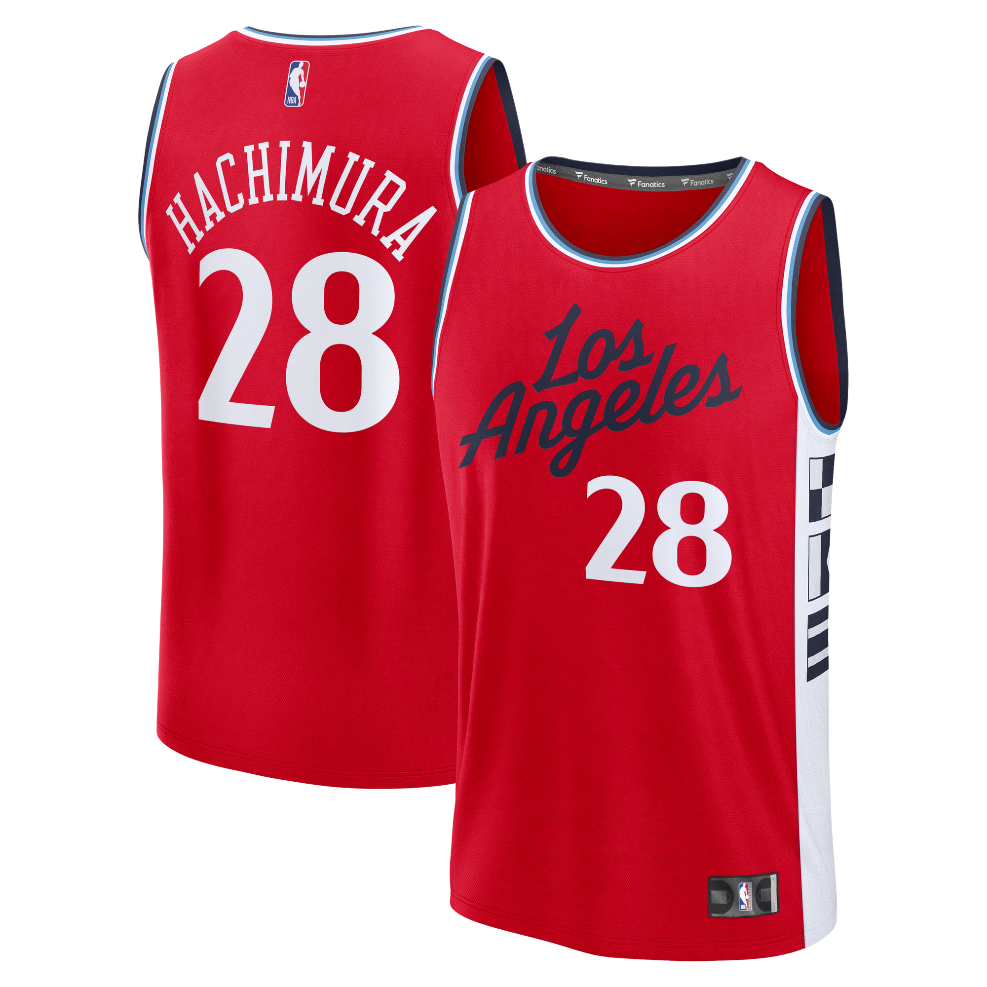 Rui Hachimura Los Angeles Clippers Statement Edition Jersey Red NBA Men Fan Wear
