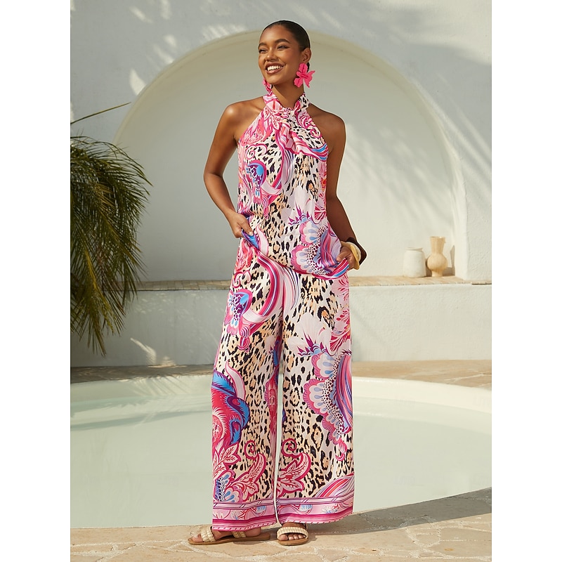 Blush&Beast Silky Satin Paisley Cami Top