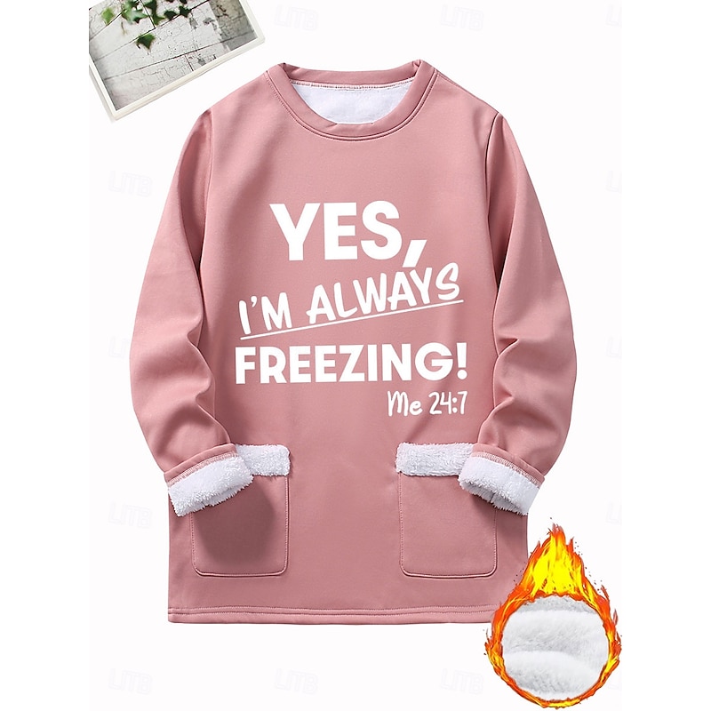 Fleece-Lined Pocket Graphic Pullover Sweatshirt