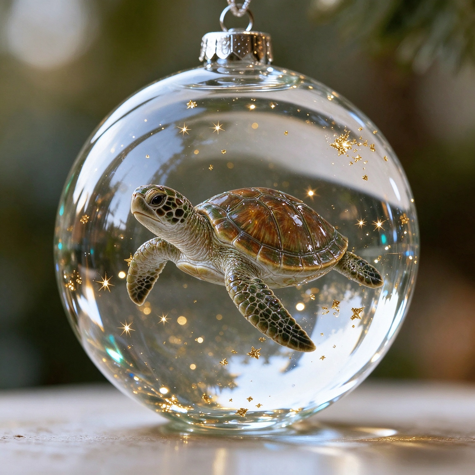⏳ Last Day 49% OFF –Nordiston™ 3D Ocean Wonders Glass Christmas Ornaments
