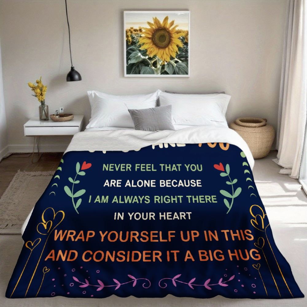 To My Sister Inspirational Throw Blanket – Moon & Stars
