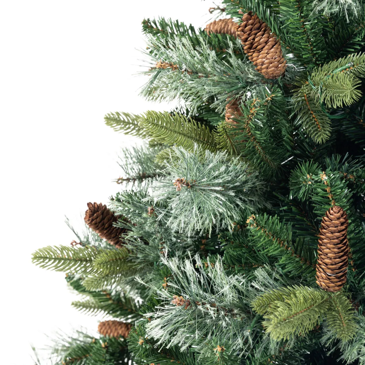Sapin de Noël artificiel lumineux Everest Luxe – 180 cm, vert et LED blanc chaud