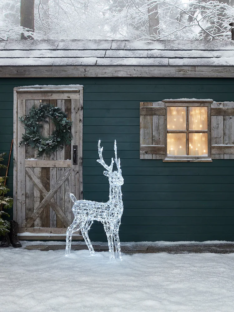 Renne lumineux LED en forme de cerf – 1,2 m