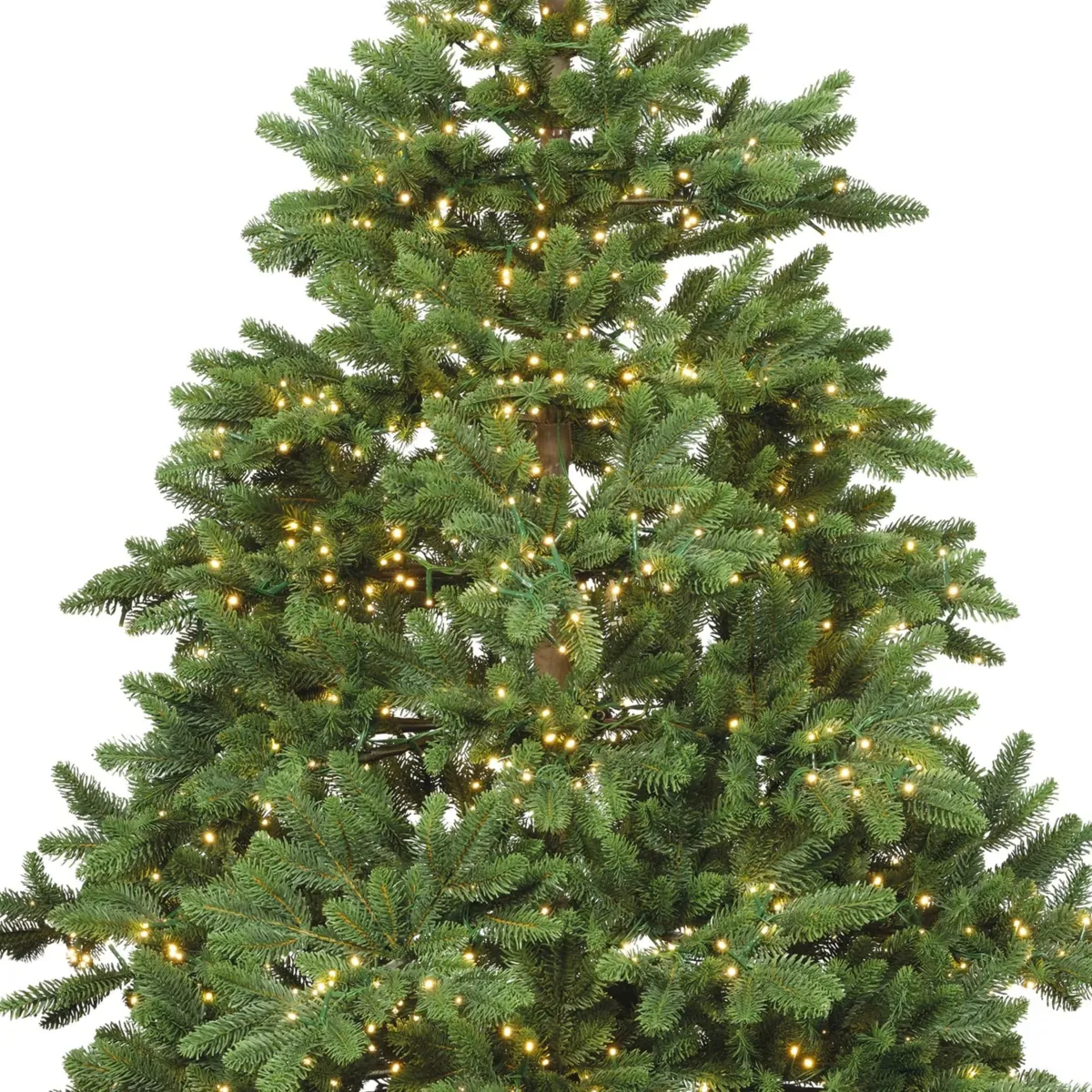 Sapin de Noël artificiel lumineux Aurora – 2 500 LED blanc chaud, vert sapin