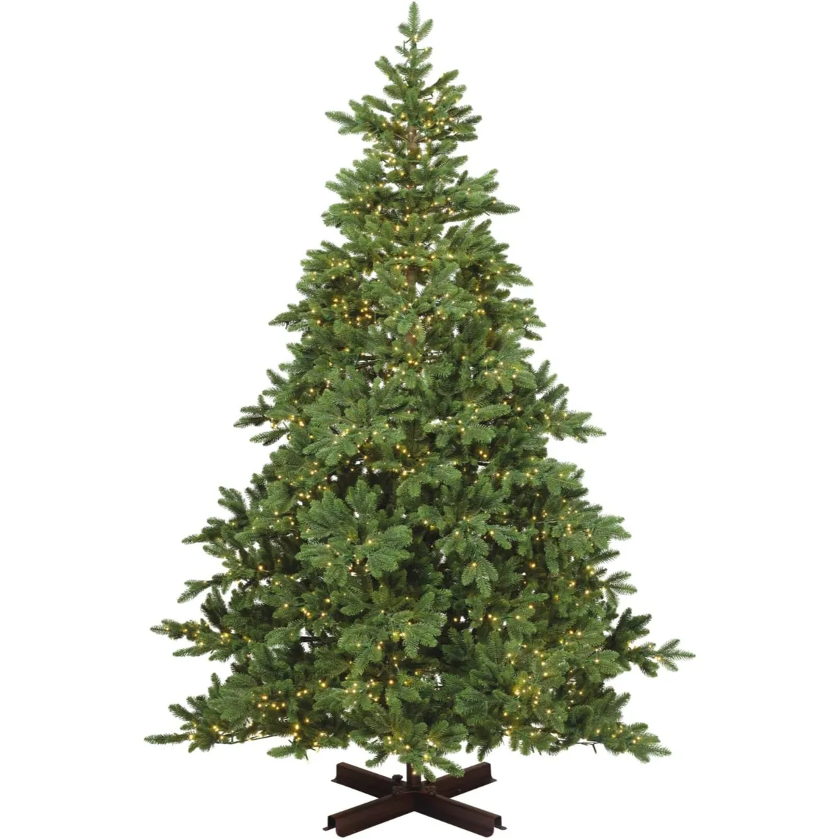 Sapin de Noël artificiel lumineux Aurora – 2 500 LED blanc chaud, vert sapin