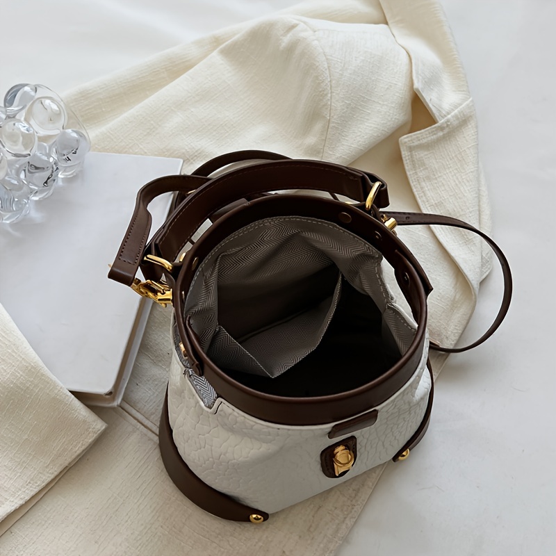 Color Block Bubble Texture Mini Doctor Handbag