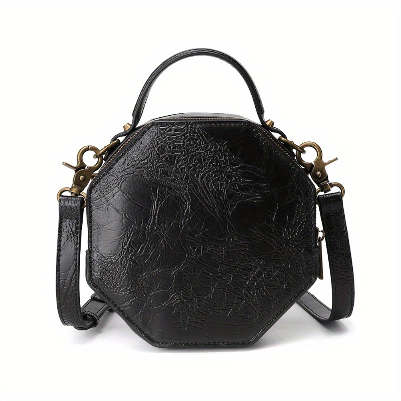 Steampunk Gear Clock Octagonal Mini Handbag