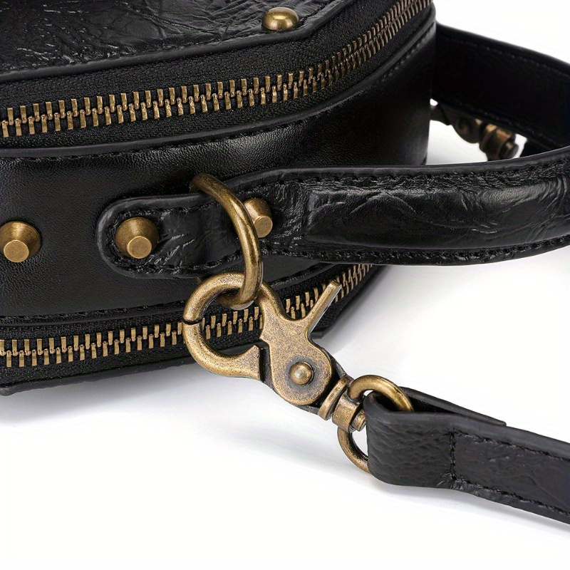 Steampunk Gear Clock Octagonal Mini Handbag