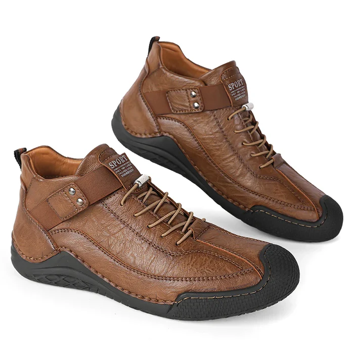 LAST DAY! 60% OFF 🔥⏱️ Best - Selling Style ⏱️🔥 Men’s Hand - Stitched Non - Slip Casual Leather Boots | Stylish & Casual