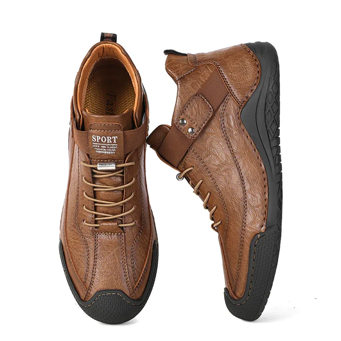 LAST DAY! 60% OFF 🔥⏱️ Best - Selling Style ⏱️🔥 Men’s Hand - Stitched Non - Slip Casual Leather Boots | Stylish & Casual