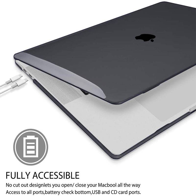 Transparent black Macbook case customizable-BELKCASE