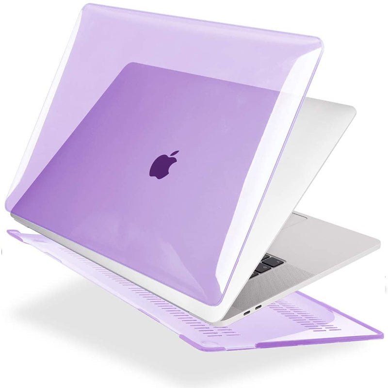 Transparent Purple Macbook case customizable-BELKCASE