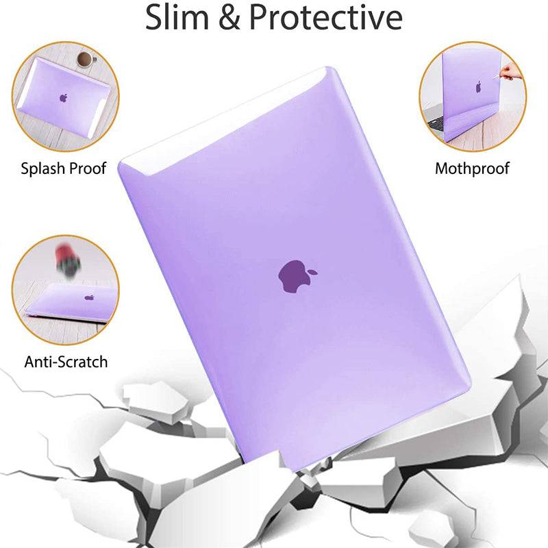 Transparent Purple Macbook case customizable-BELKCASE