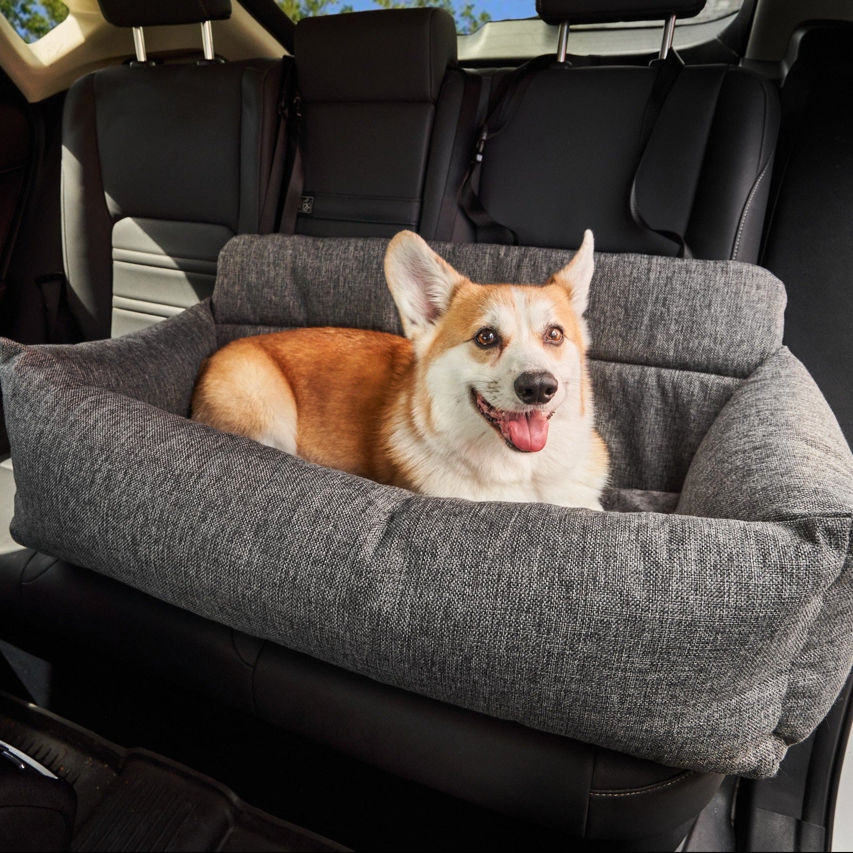 amoraspot Performance Tweed Memory Foam Dog Car Bed