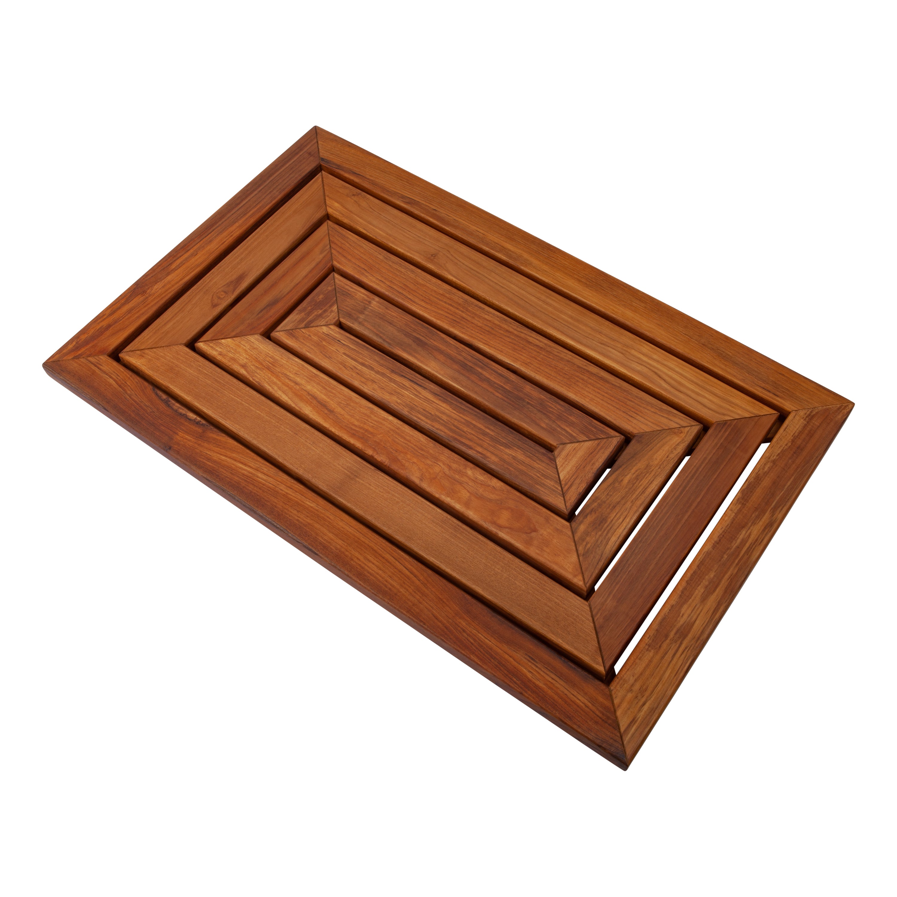 amoraspot Aromi Oiled Teak Shower and Bath Mat 31.4″ x 19.6″