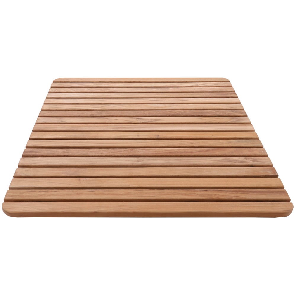 amoraspot Yukon Teak Shower and Bathmat 24" x 24"