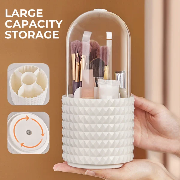 🎅Christmas Hot Sale-🎁360° Rotating Dustproof Large-Capacity Makeup Box