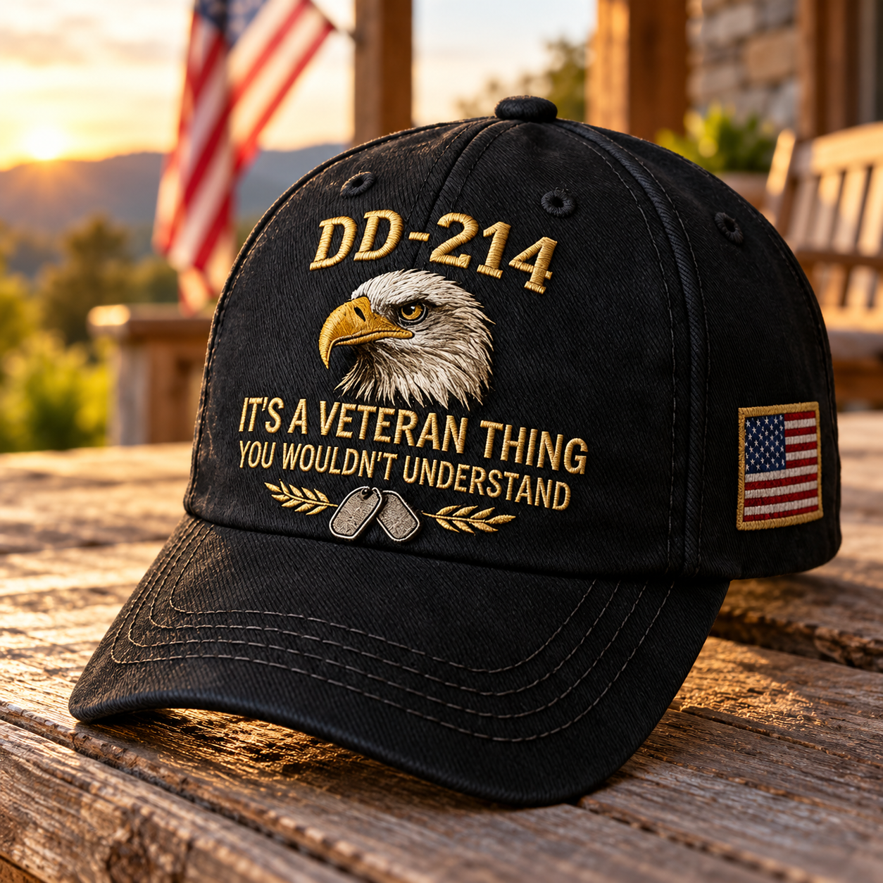 ✨100% Handmade DD-214 Veteran Honor Embroidered Cap(𝐂𝐡𝐚𝐝 𝐒𝐦𝐢𝐭𝐡 𝐇𝐚𝐧𝐝𝐦𝐚𝐝𝐞®)🧢