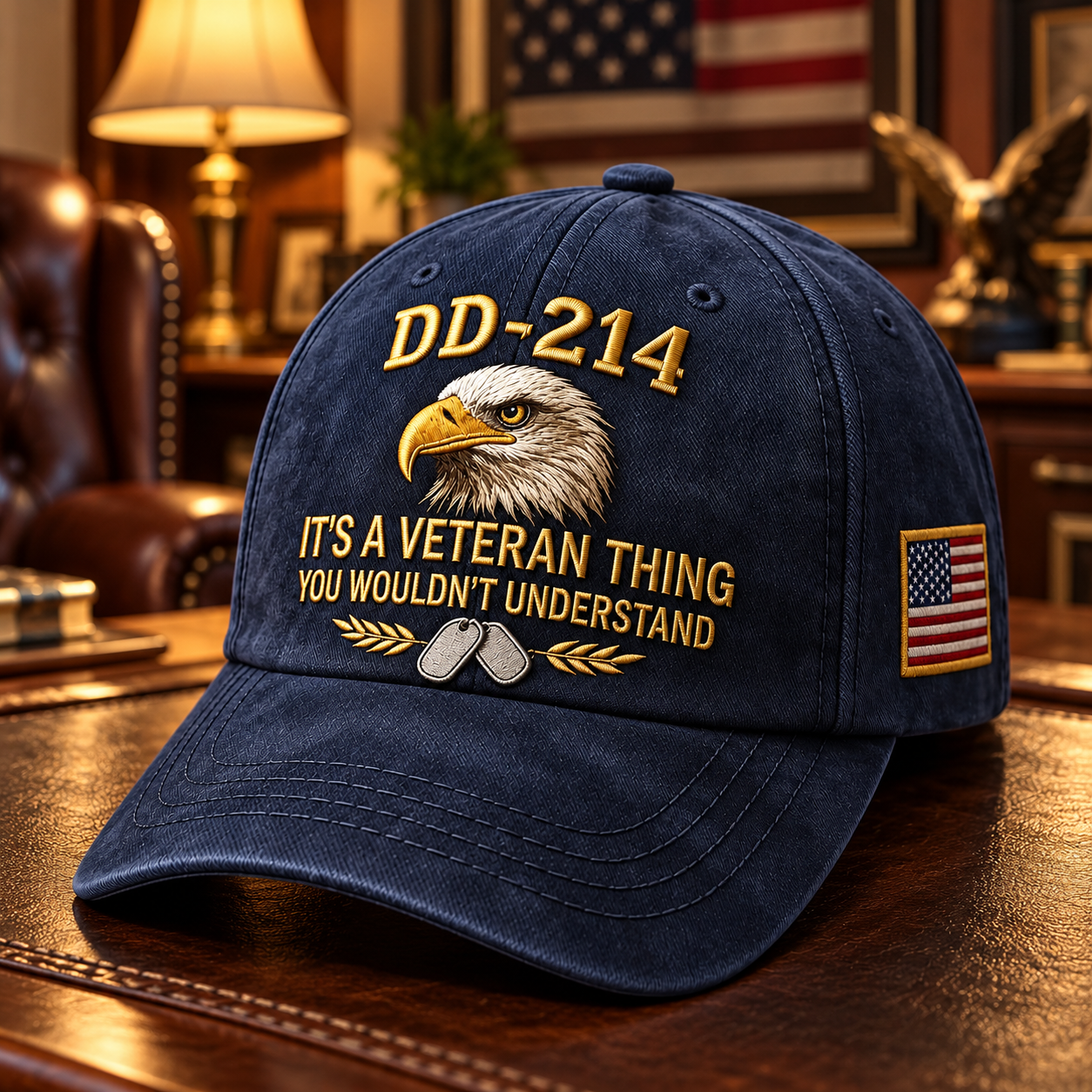 ✨100% Handmade DD-214 Veteran Honor Embroidered Cap(𝐂𝐡𝐚𝐝 𝐒𝐦𝐢𝐭𝐡 𝐇𝐚𝐧𝐝𝐦𝐚𝐝𝐞®)🧢