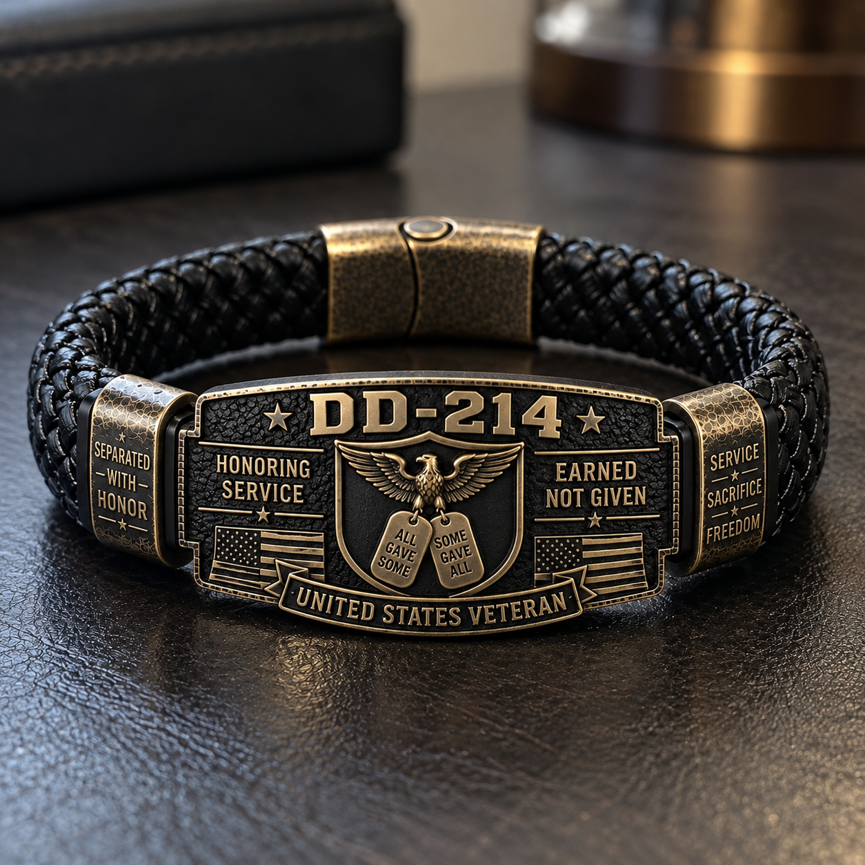 ✨100% Handmade DD-214 Veteran Honor Bracelet(Chad Smith Handmade®)