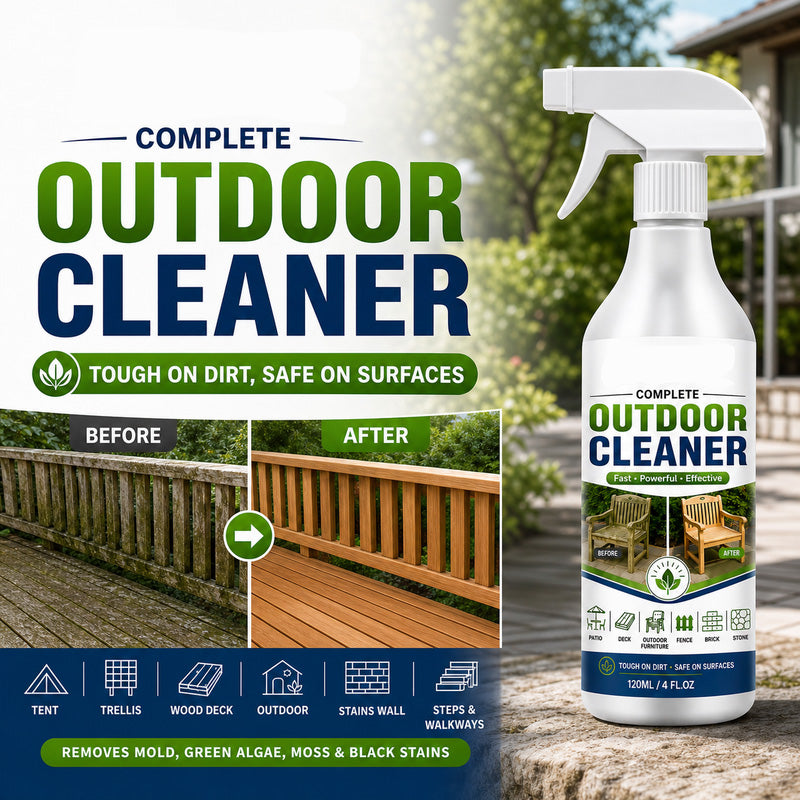 Multi-Surface Outdoor Cleaner Concentrate✨ Powerful stain removal, dilutable for patio, wall & yard surfaces.