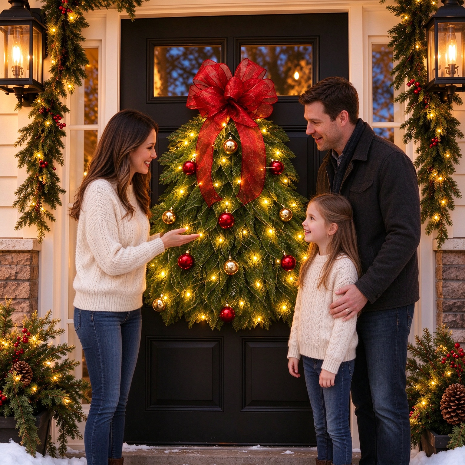 🔥Christmas Sale 49% OFF - 🎄Handmade Christmas Tree Wreath for Front Door