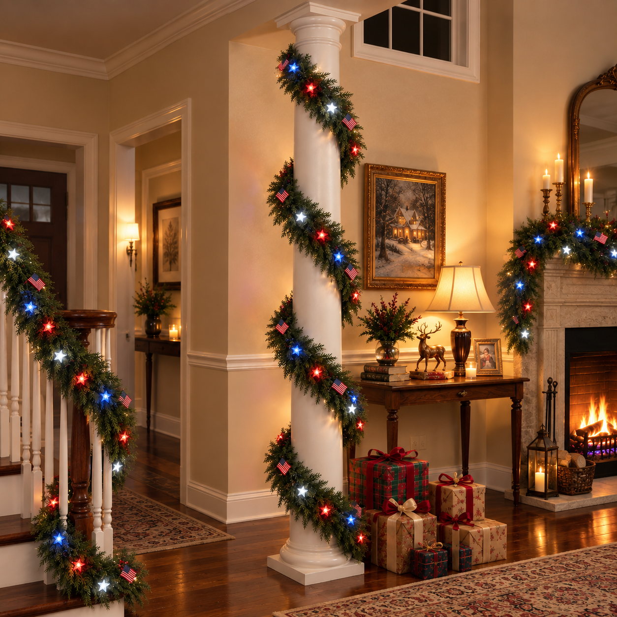 🏆5K+ people purchased it in the past week.💥 Pre-lit Christmas Cedar Garland