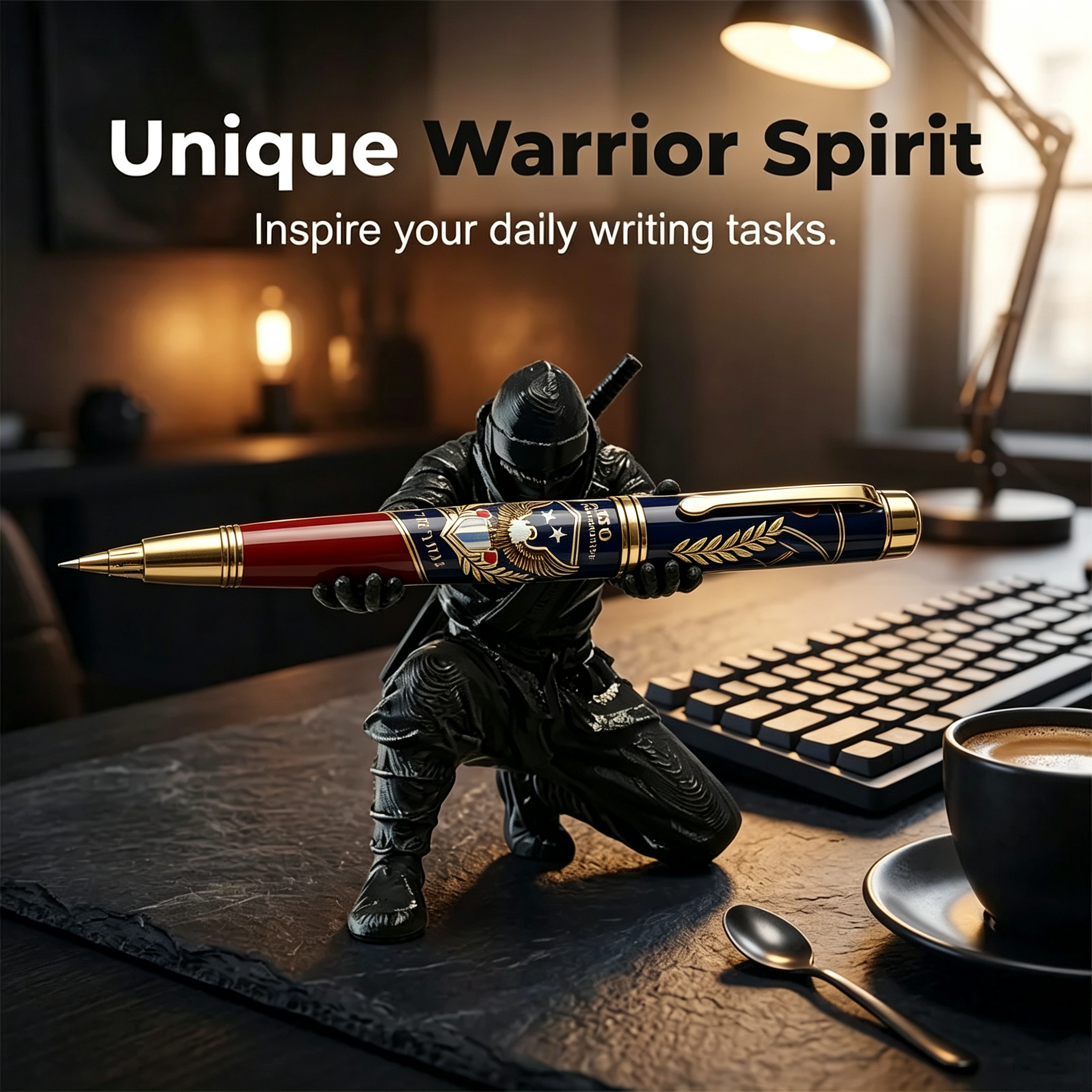 Creative 3D Printed Ninja Warrior Pen Holder
